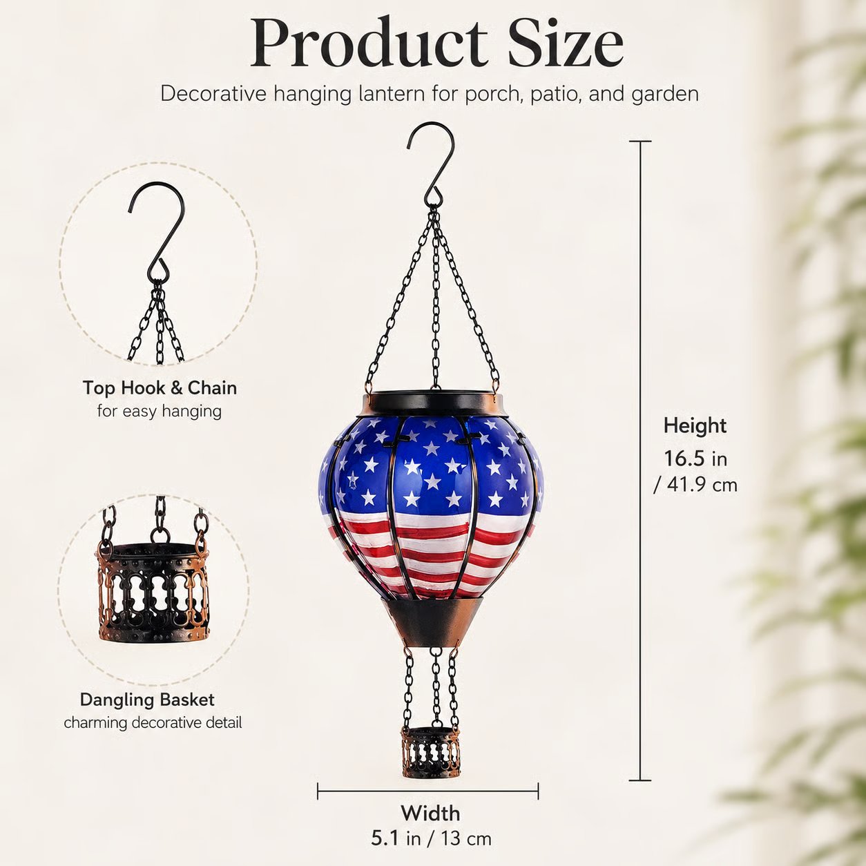 250th Anniversary Solar Hot Air Balloon Lantern