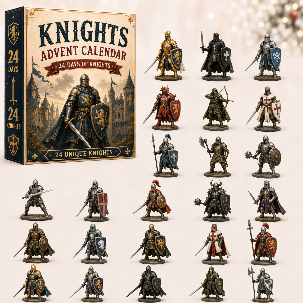 Knights Advent Calendar 2026 — 24 Unique Medieval Figurines ⚔️🏰