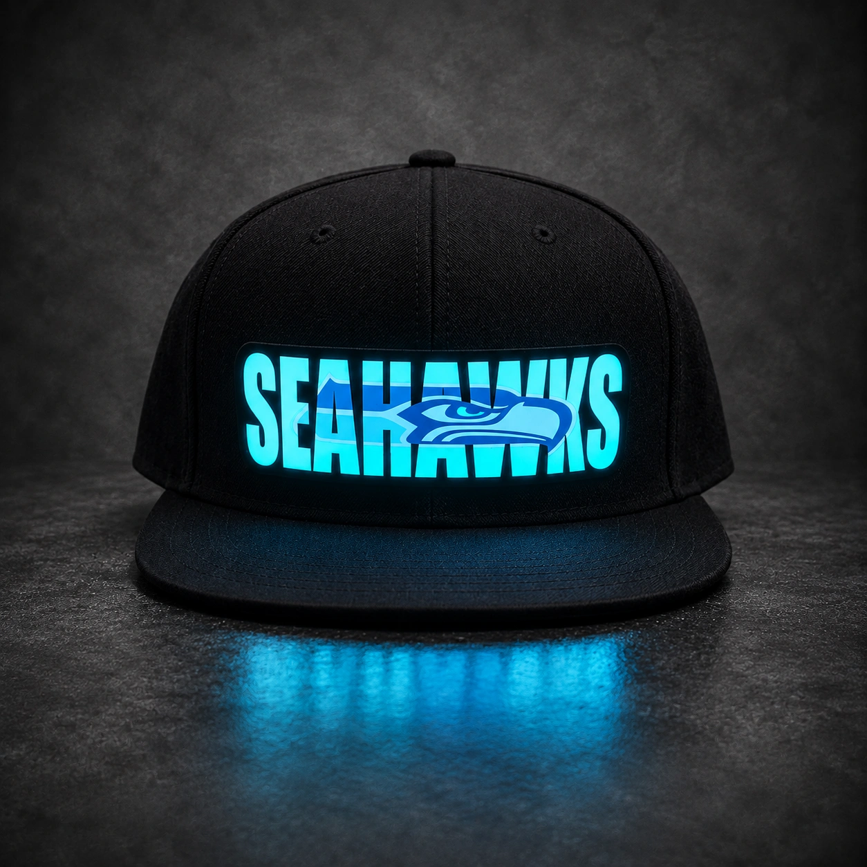 Seattle Seahawks LED Light-Up Football Fan Snapback Cap