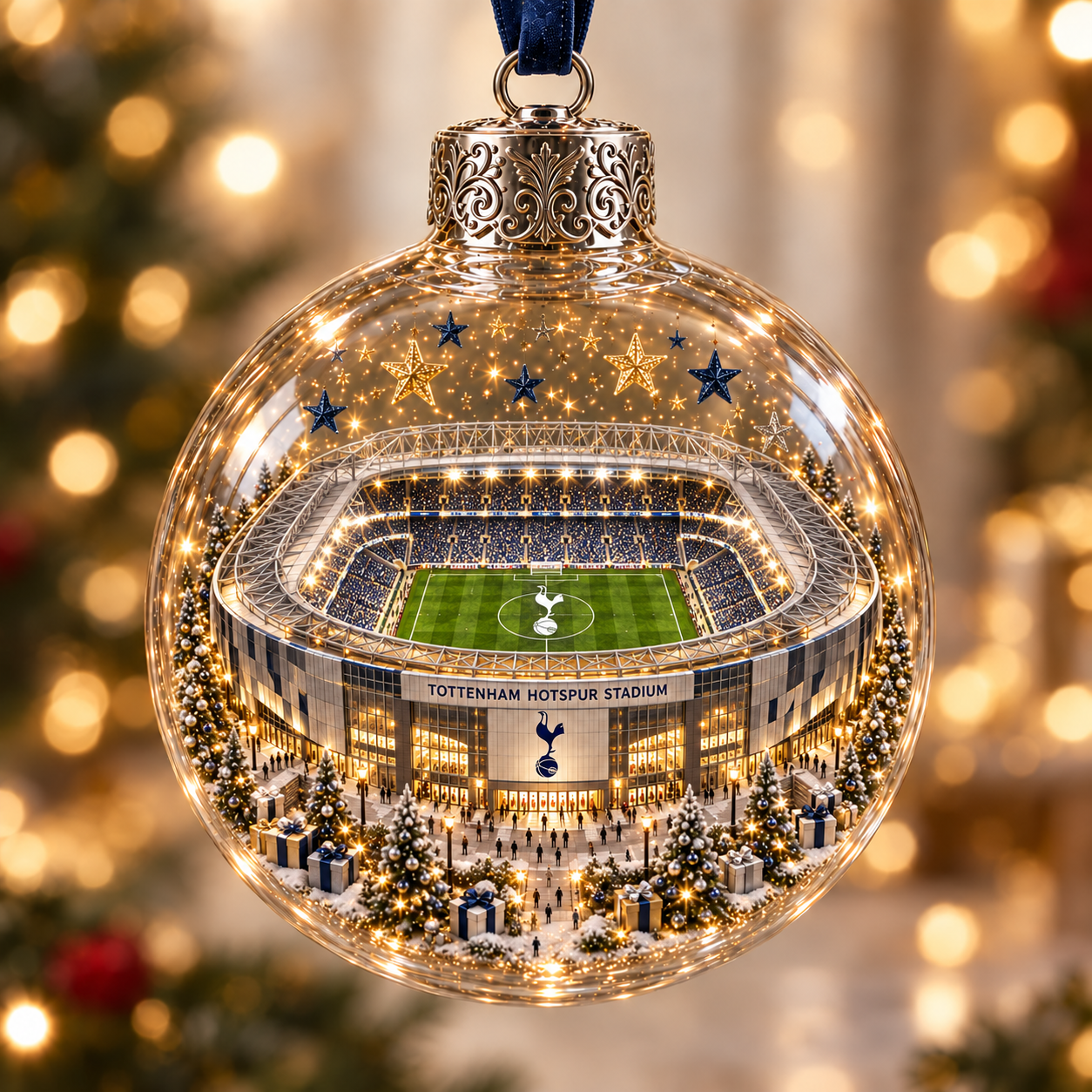 ⚽🎄 Bring the Stadium Home — Light-Up Football Stadium Christmas Ornament