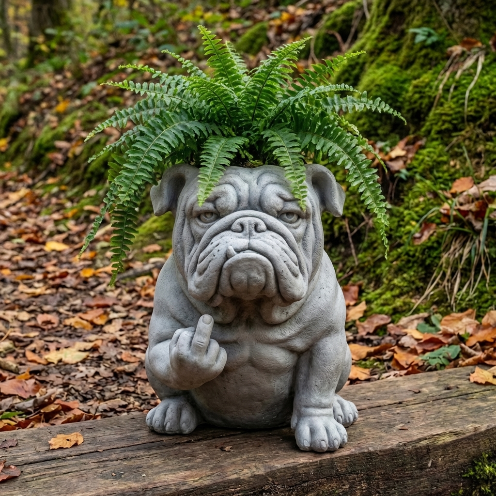 🐶 Bulldog Planter — Instantly Infuse Your Plants with Personality 🌿