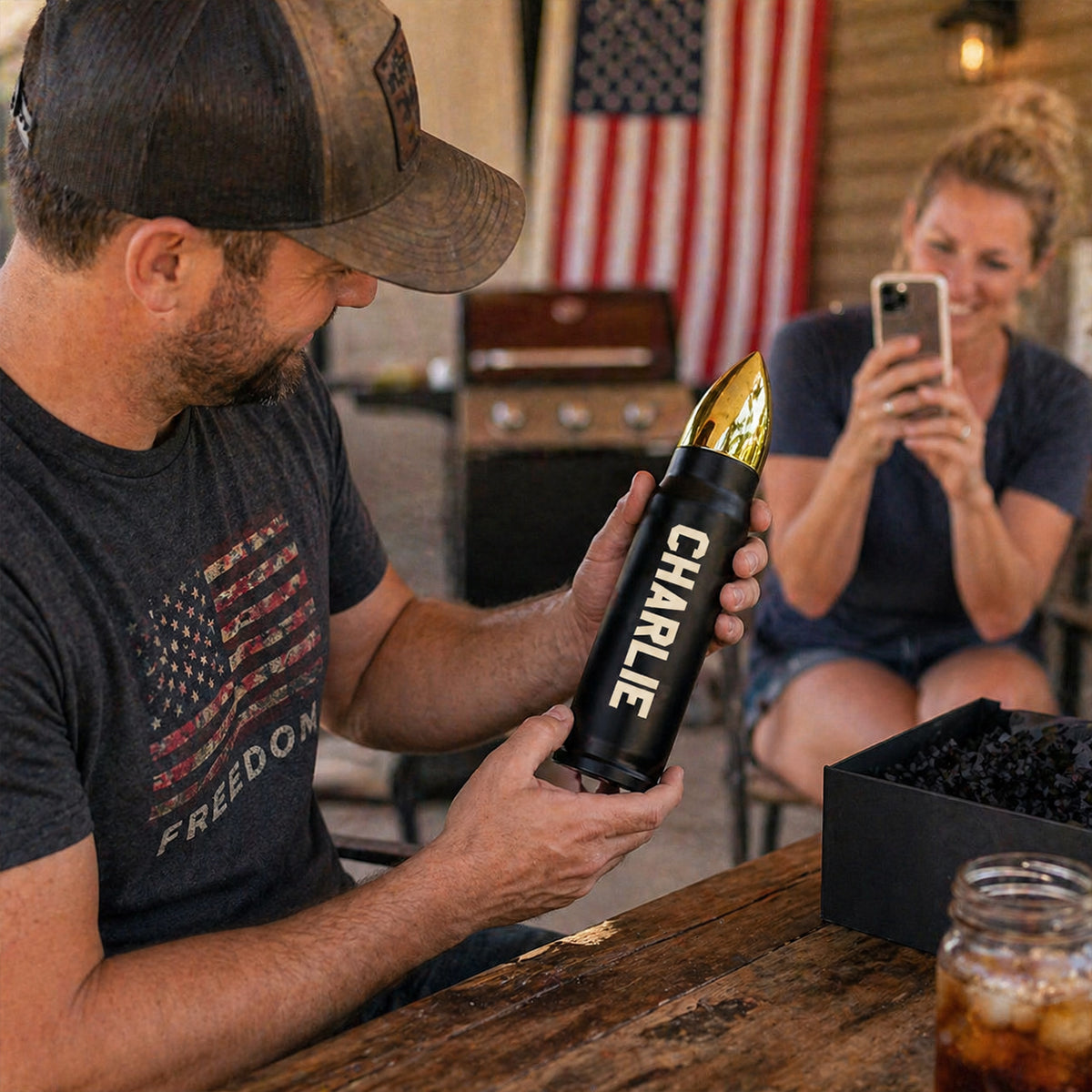 🔥 Last Day Promo: 70% OFF 🎉 - We The People Personalized Bullet Tumbler 🥤 – 250th Anniversary Patriotic Gift 🇺🇸🎖️