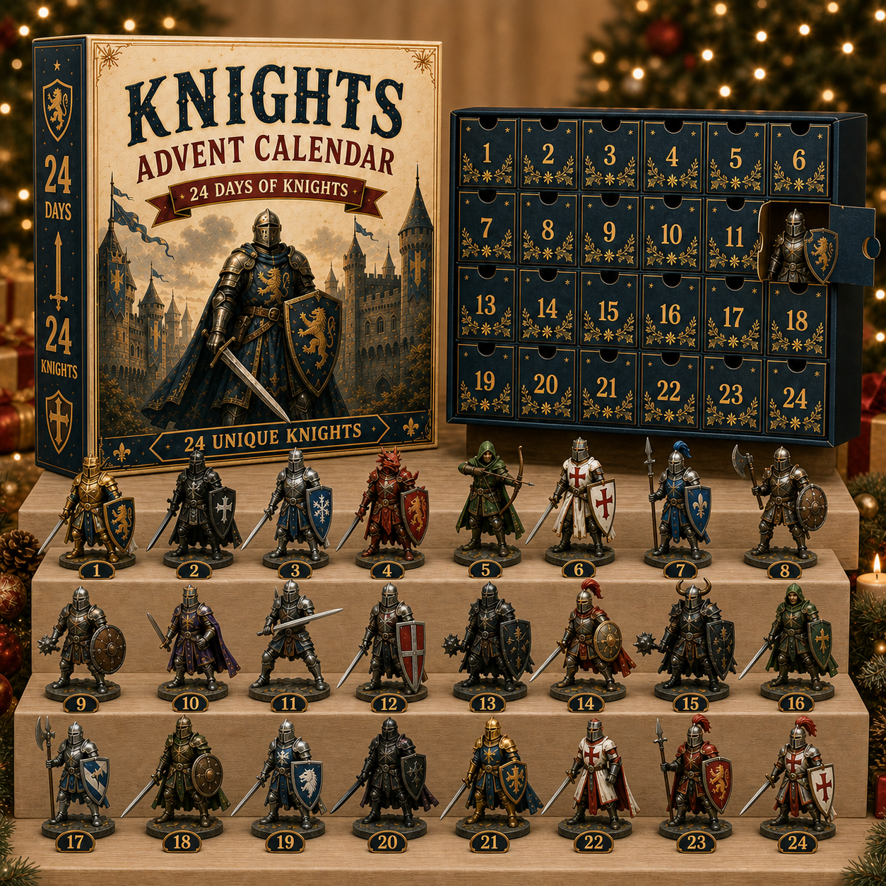 Knights Advent Calendar 2026 — 24 Unique Medieval Figurines ⚔️🏰