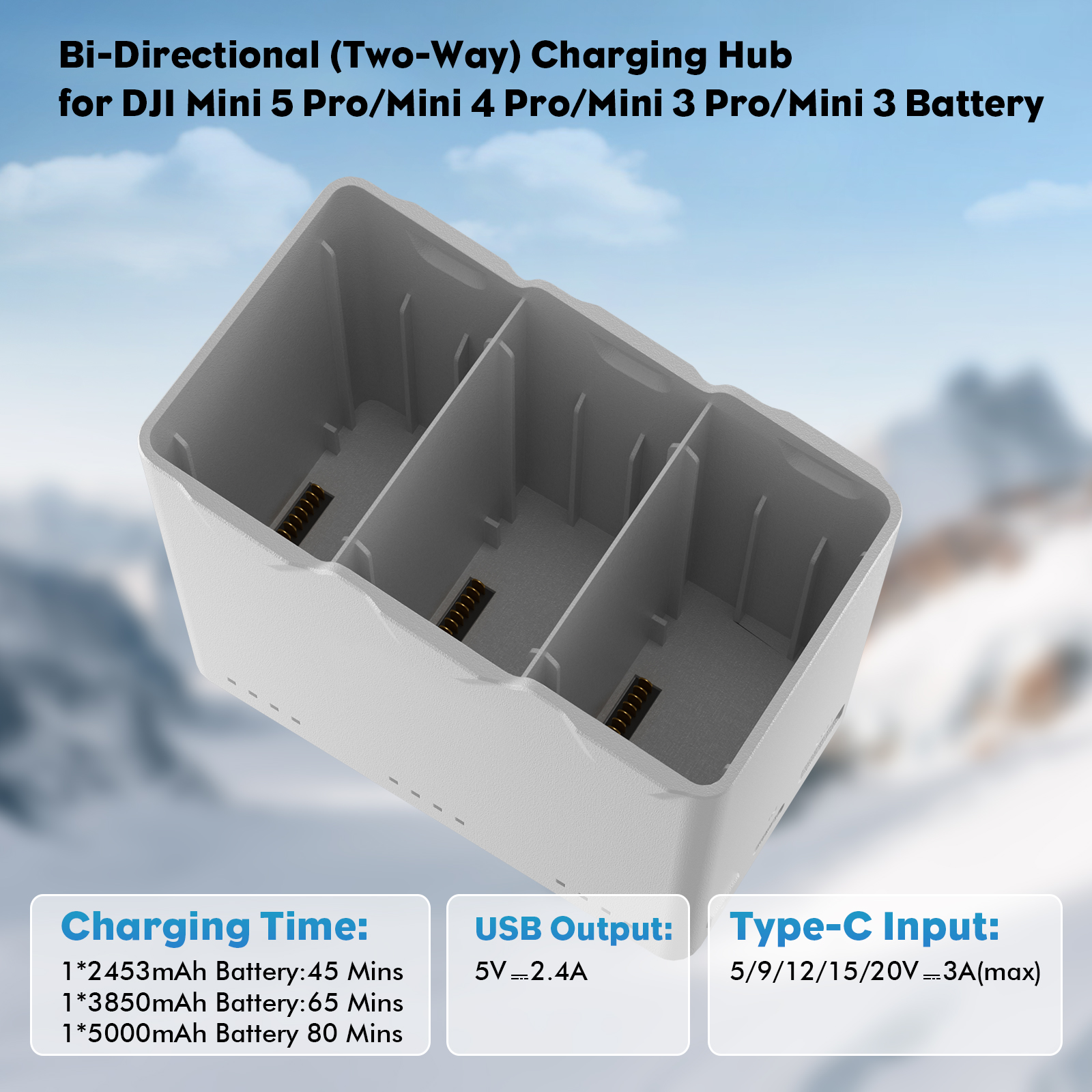 YATEOO Intelligent Flight Battery Plus(2-Pack) with Bi-Directional Charging Hub for DJI Mini 5 Pro 5000 mAh 47 Mins Flight Time Upgrade 2026