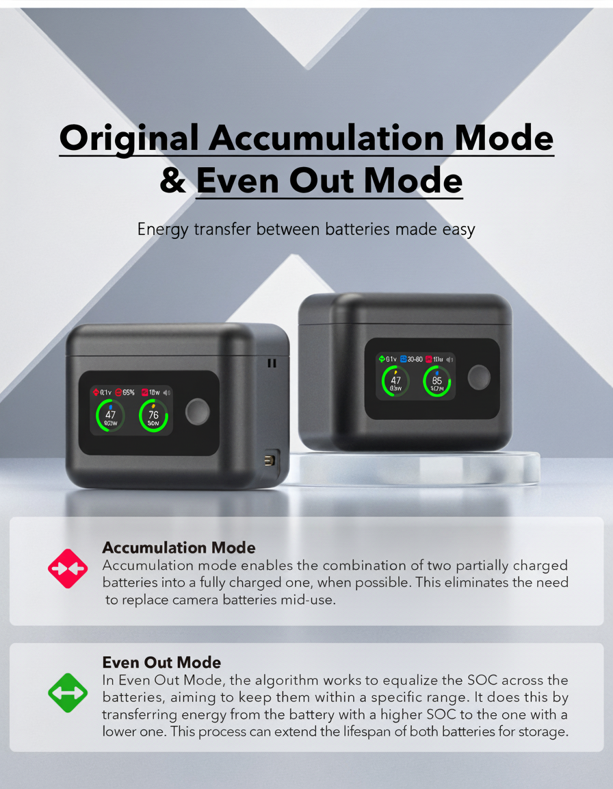 YATEOO X4 Air Batteries(2 Packs) with Fast Charge Hub 27W Dual Fast Charging Case w/LCD Display, Intelligent Two Way Charger Hub for Insta360 X4 Air,Shows Battery SOC
