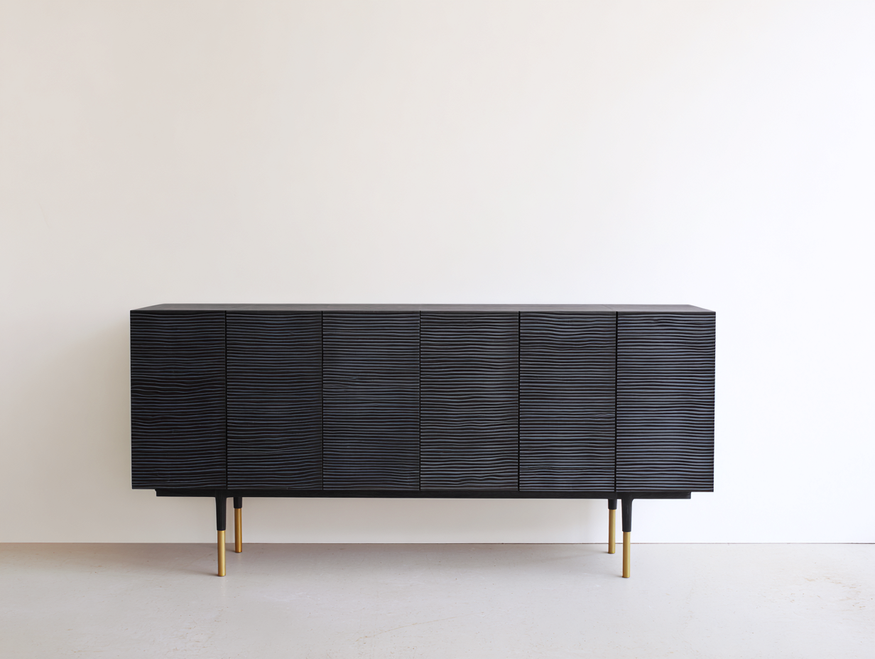 Mobile ingresso struttura in legno 200x40x80 cm - nero - design moderno per ingresso-Kaviaaloft