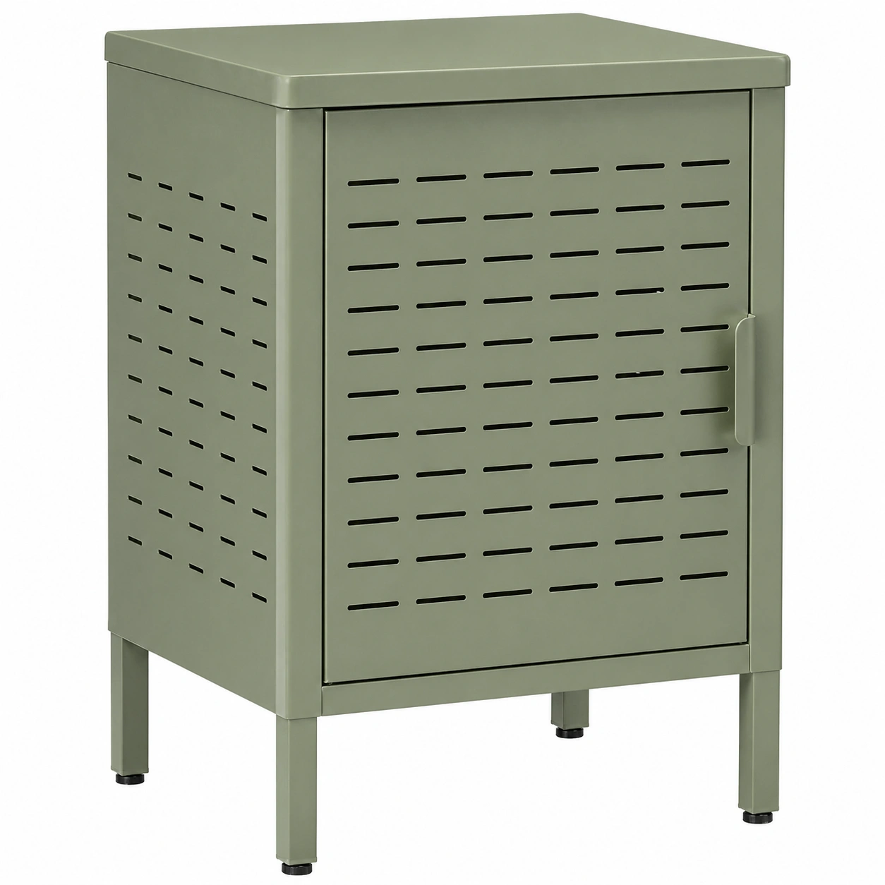 Armario de oficina metálico con puerta perforada estilo industrial-cartdova