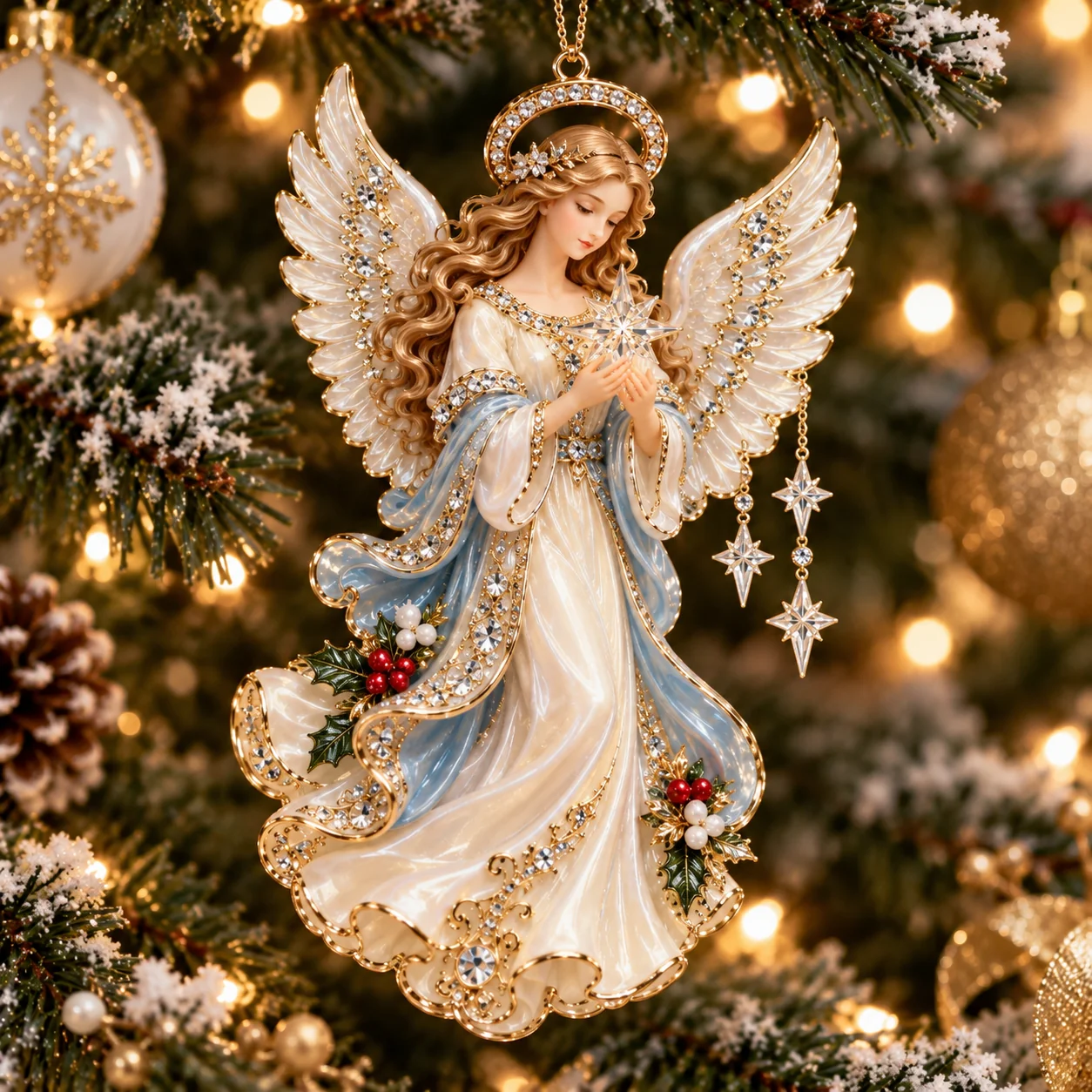 ✨ Angel Christmas Ornament Collection