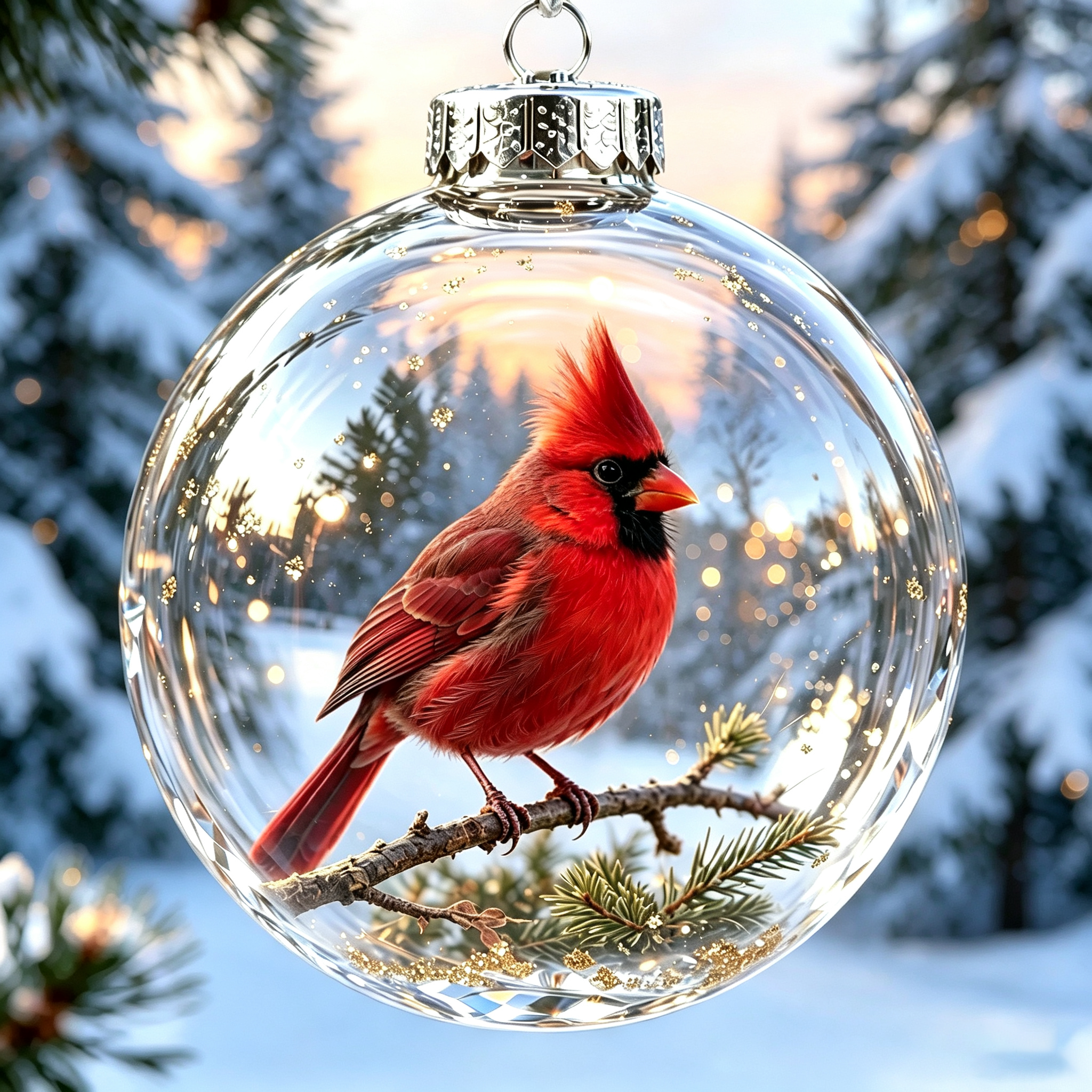 Winter Cardinal Keepsake Ornament