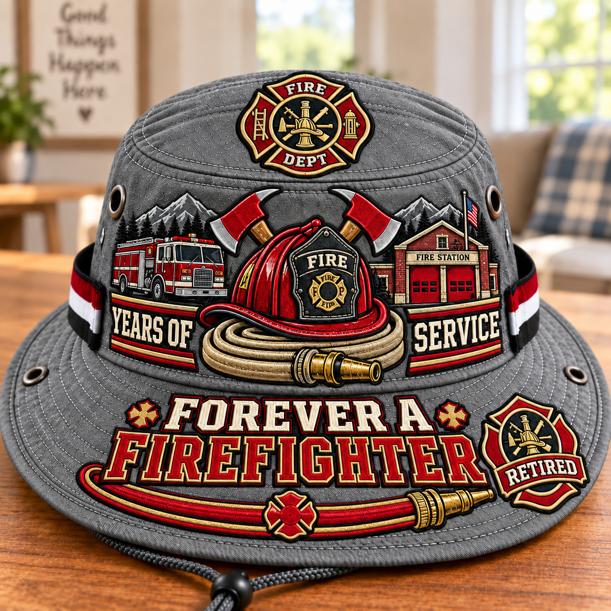 🚒 Forever A Firefighter Boonie Hat