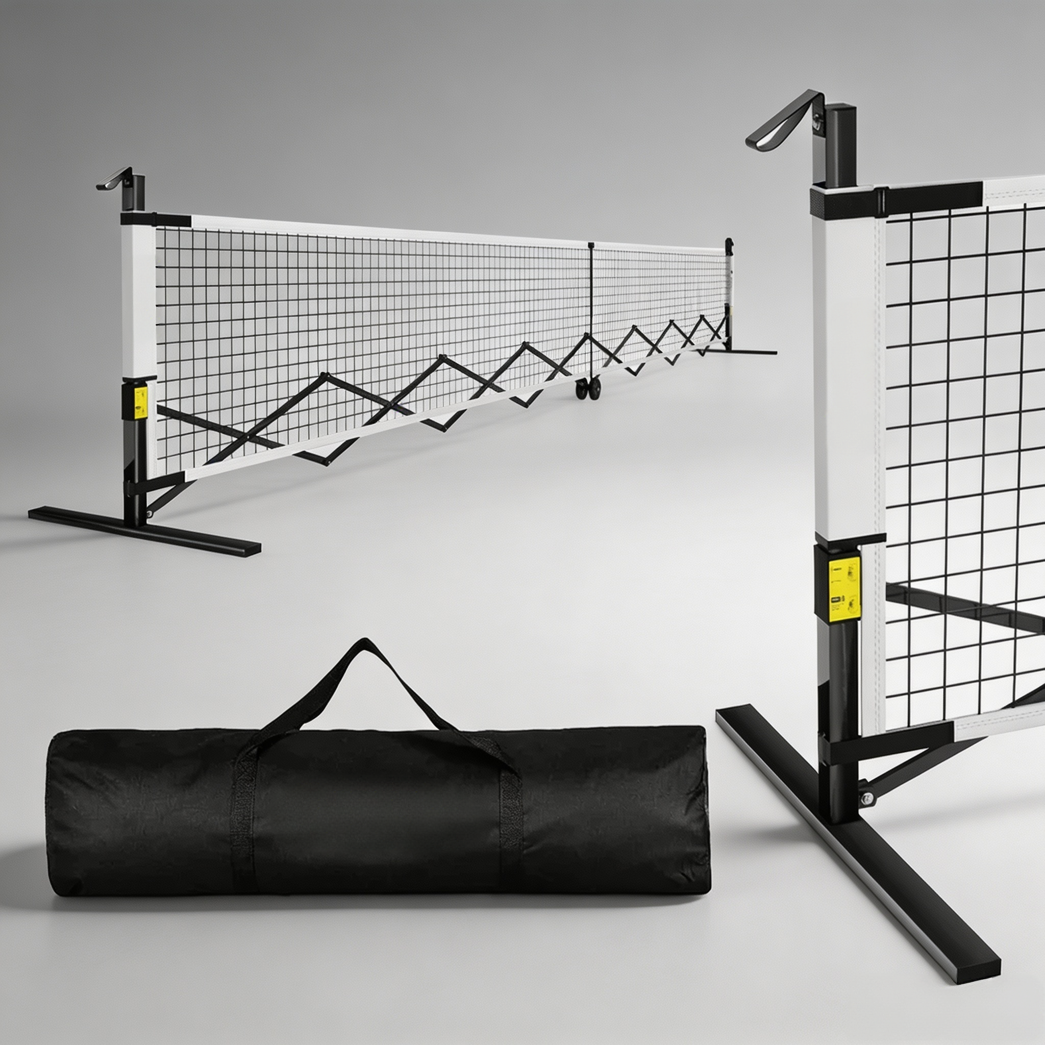 Portable Pickleball Net with 60-Second Setup, Collapsible Frame & Regulation-Size Court Design