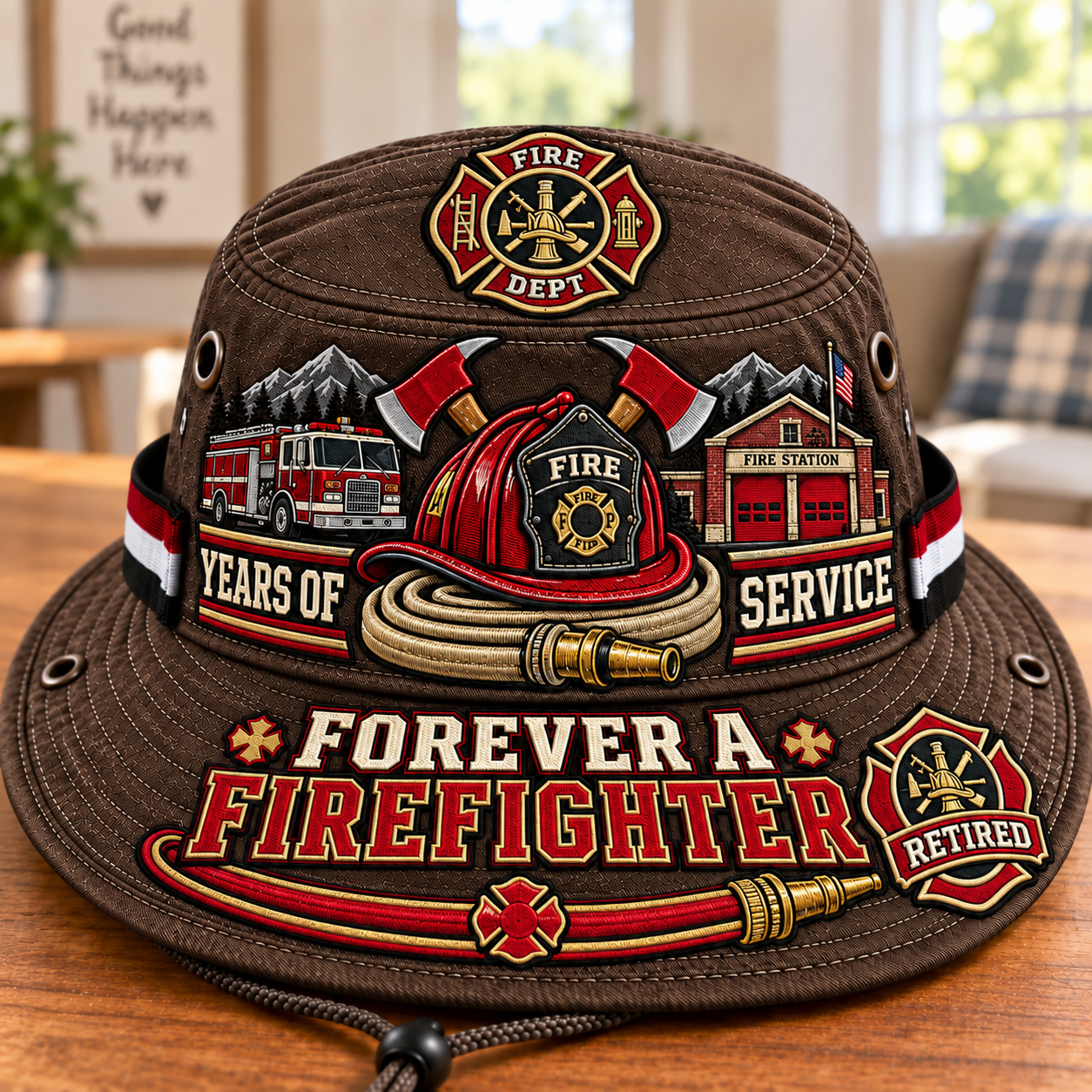 🚒 Forever A Firefighter Boonie Hat