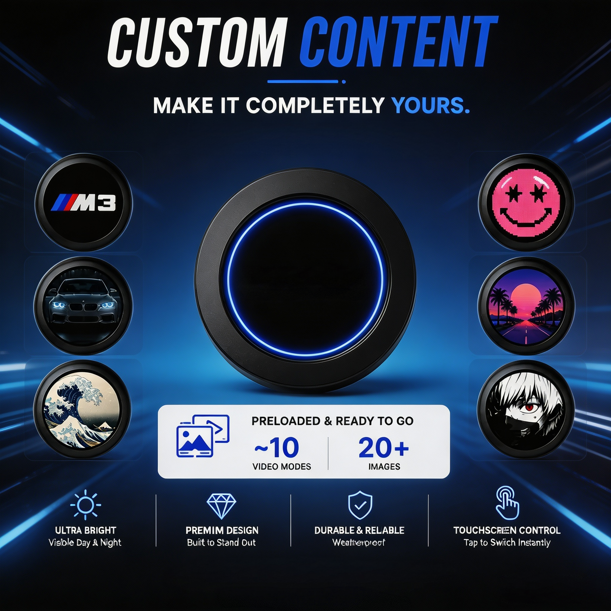 LED Animated Car Emblem