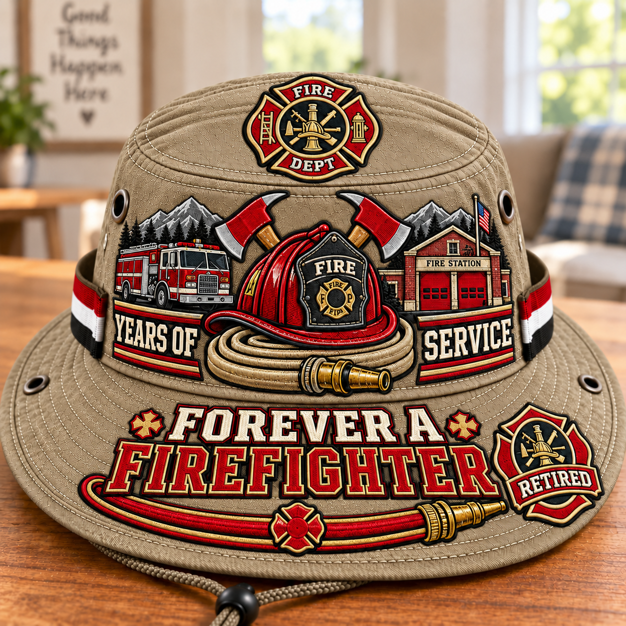 🚒 Forever A Firefighter Boonie Hat