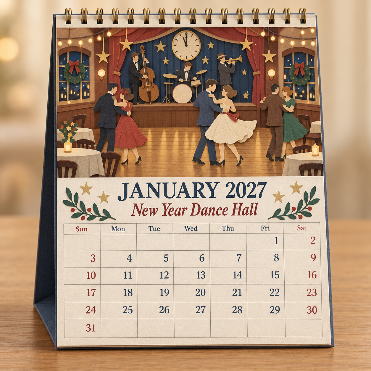 🎞️ 2027 A Year Of Good Old Days Wall Calendar