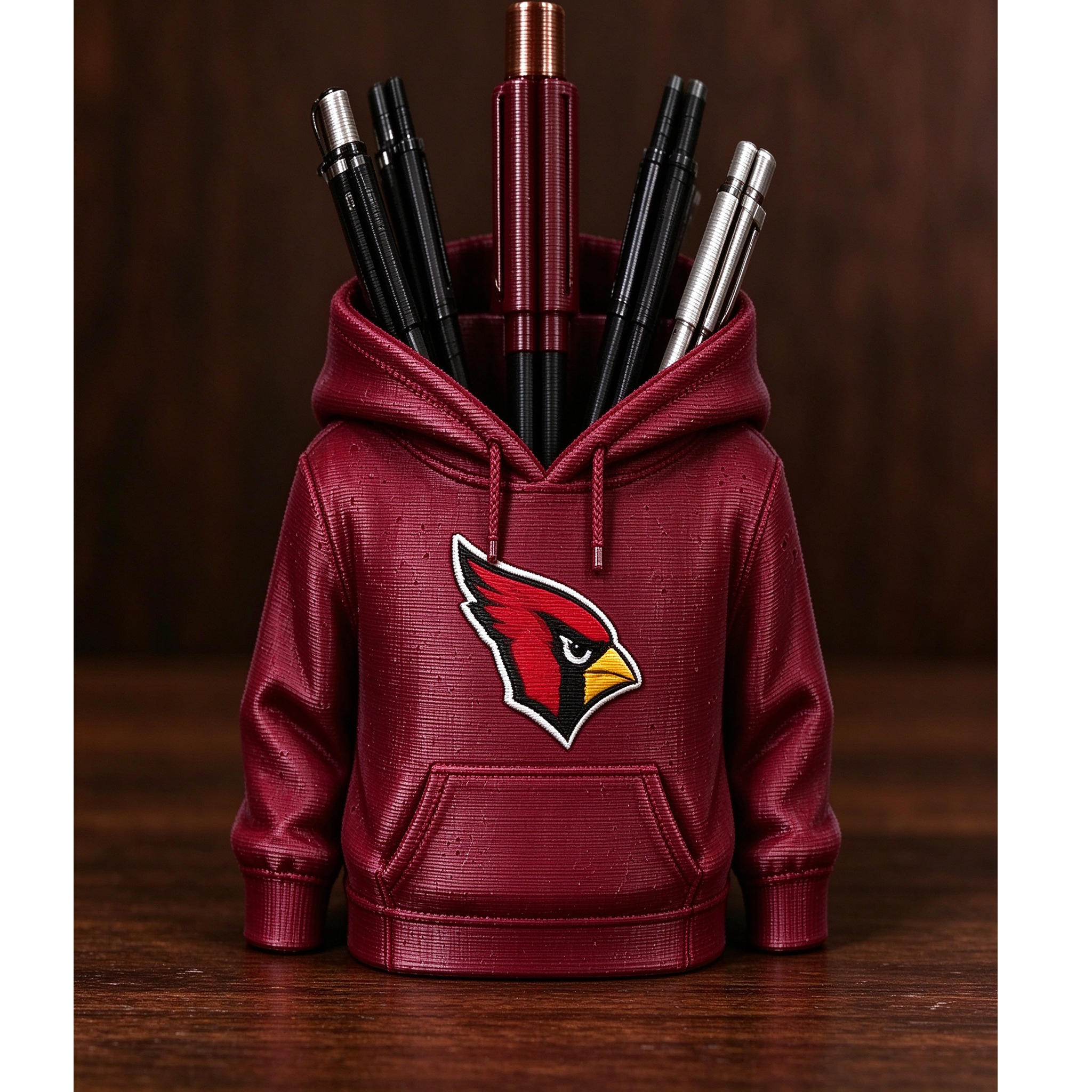 3D Printed Football Hoodie Pen Holder | Team Desk Organizer - MySpotifyGlass