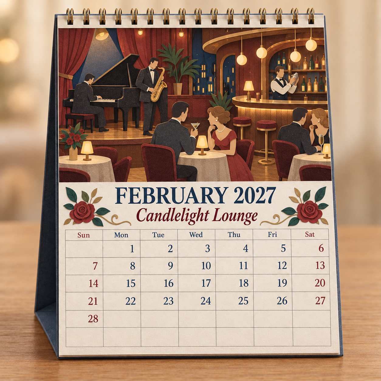 🎞️ 2027 A Year Of Good Old Days Wall Calendar