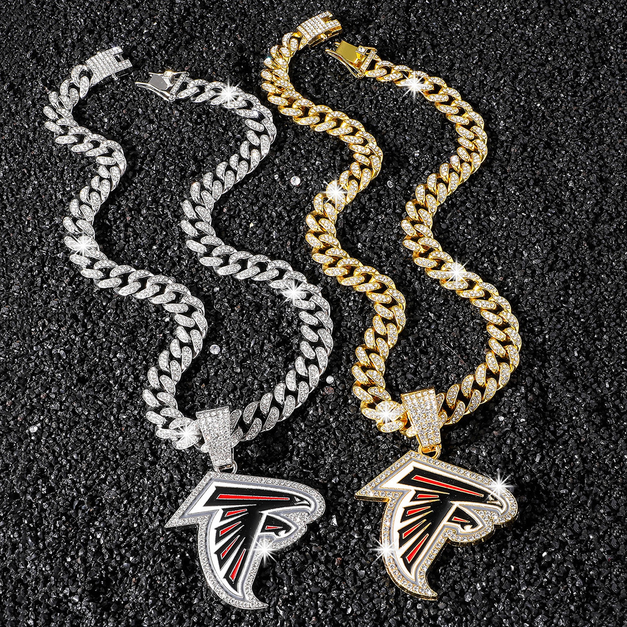 Football Team Cuban Link Pendant Necklace