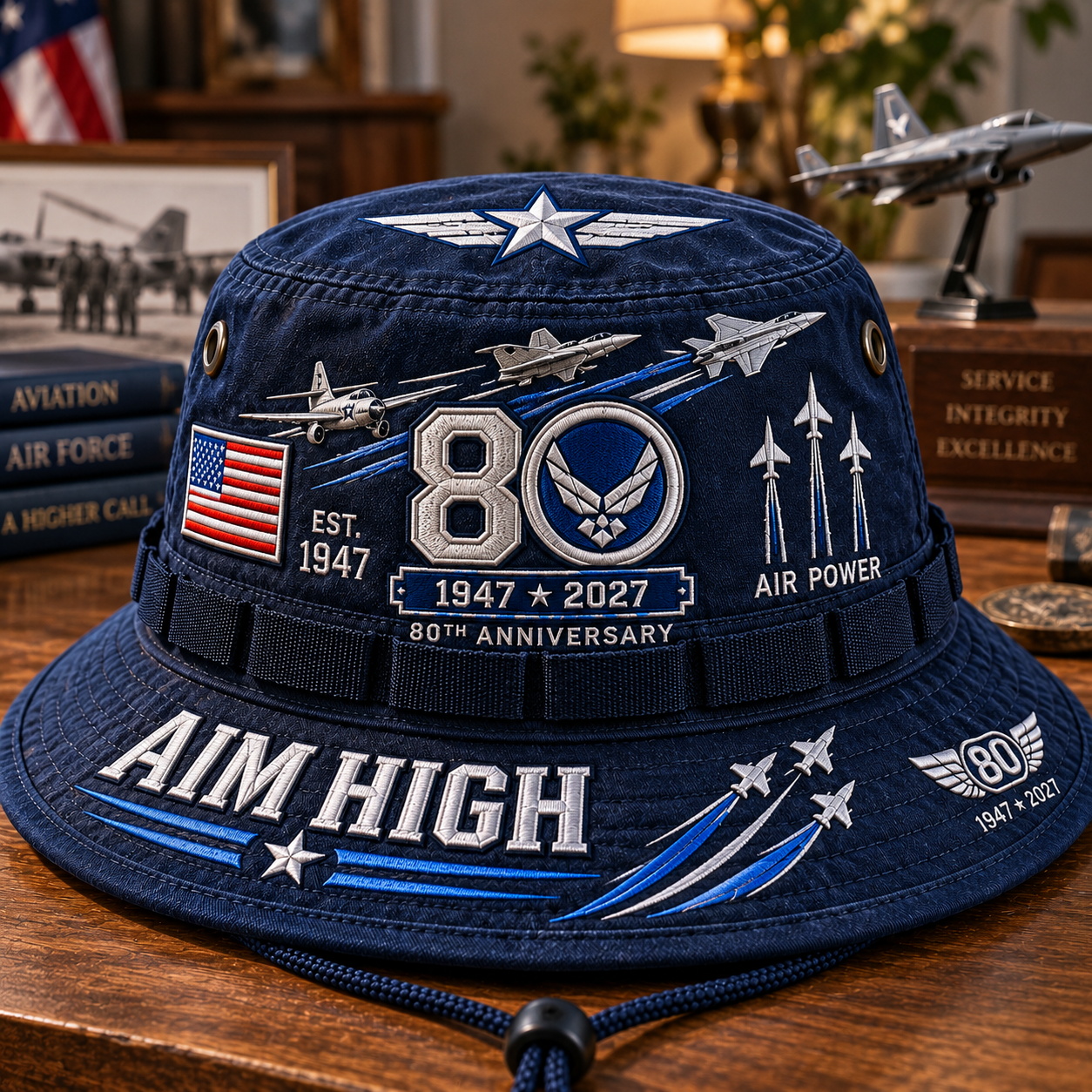 🇺🇸 U.S. Air Force 80th Anniversary Bucket Hat