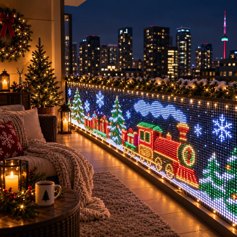 Christmas Balcony Lights