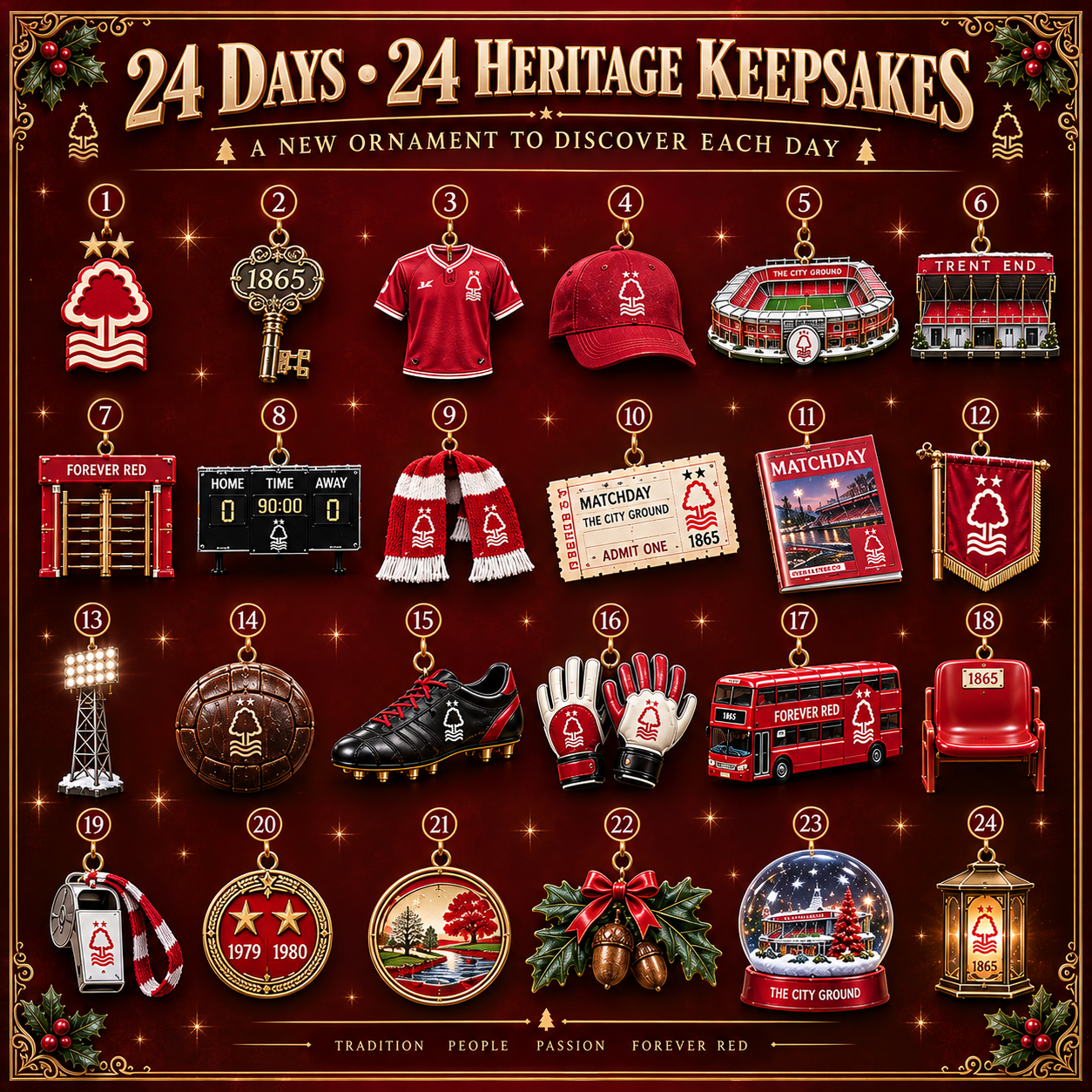 🎄 Forest Forever! Football Christmas Advent Calendar