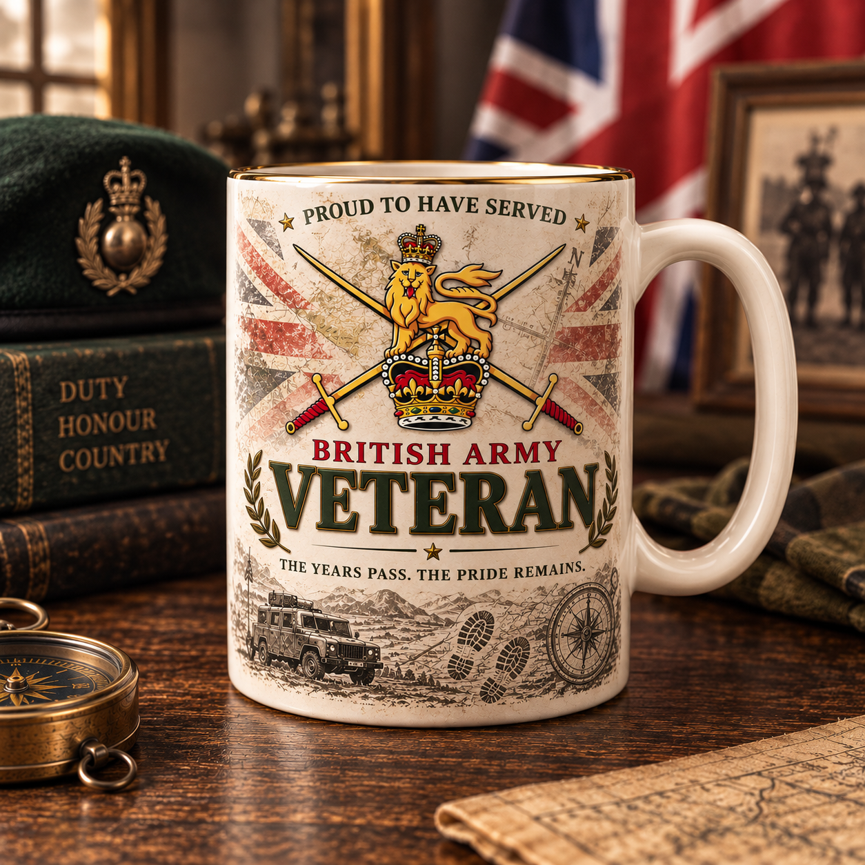 🇬🇧 British Army Veteran – Proud To Have Served Commemorative Mug