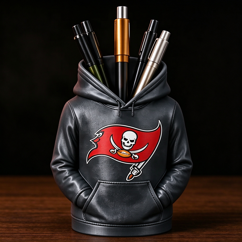 3D Printed Football Hoodie Pen Holder | Team Desk Organizer - MySpotifyGlass