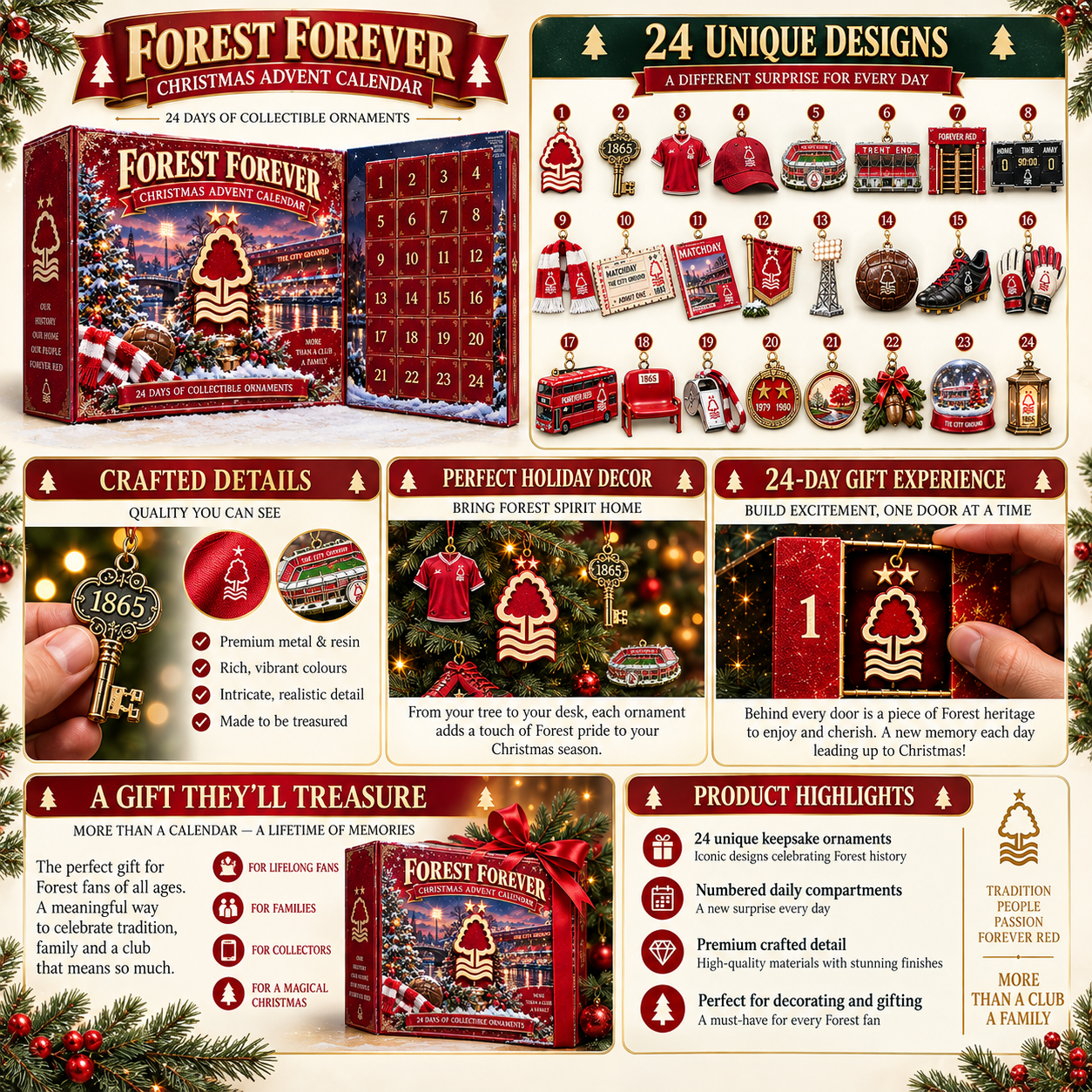 🎄 Forest Forever! Football Christmas Advent Calendar