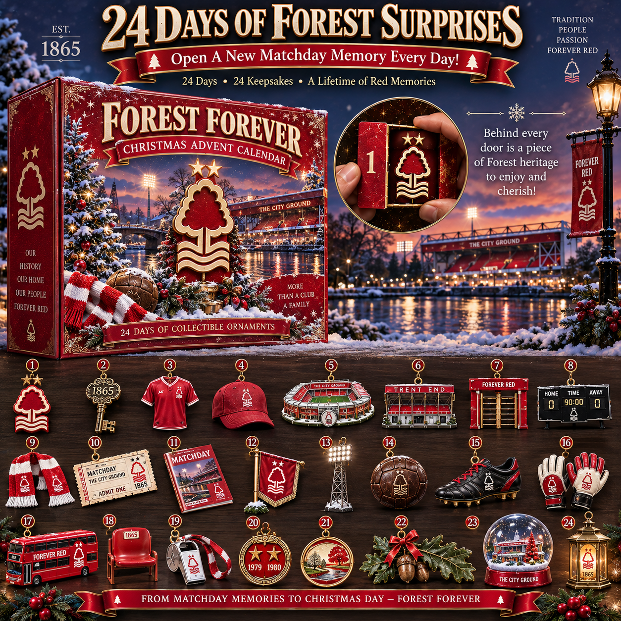 🎄 Forest Forever! Football Christmas Advent Calendar