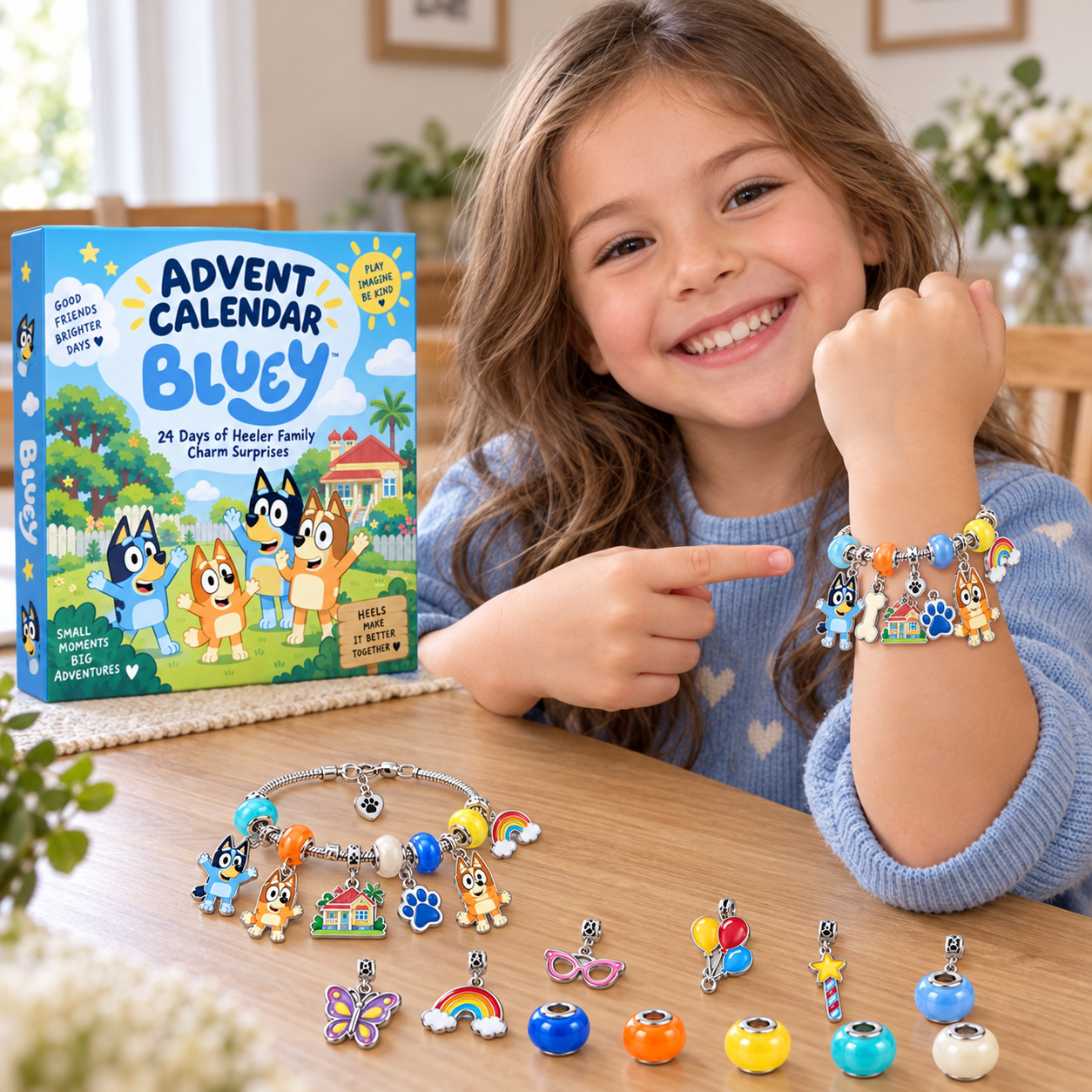 Bluey 24-Day Charm Bracelet Advent Calendar