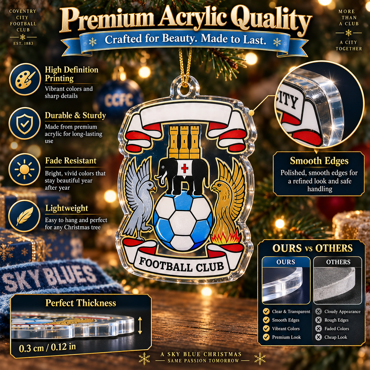 🎄 Play Up Sky Blues! Football Christmas Advent Calendar