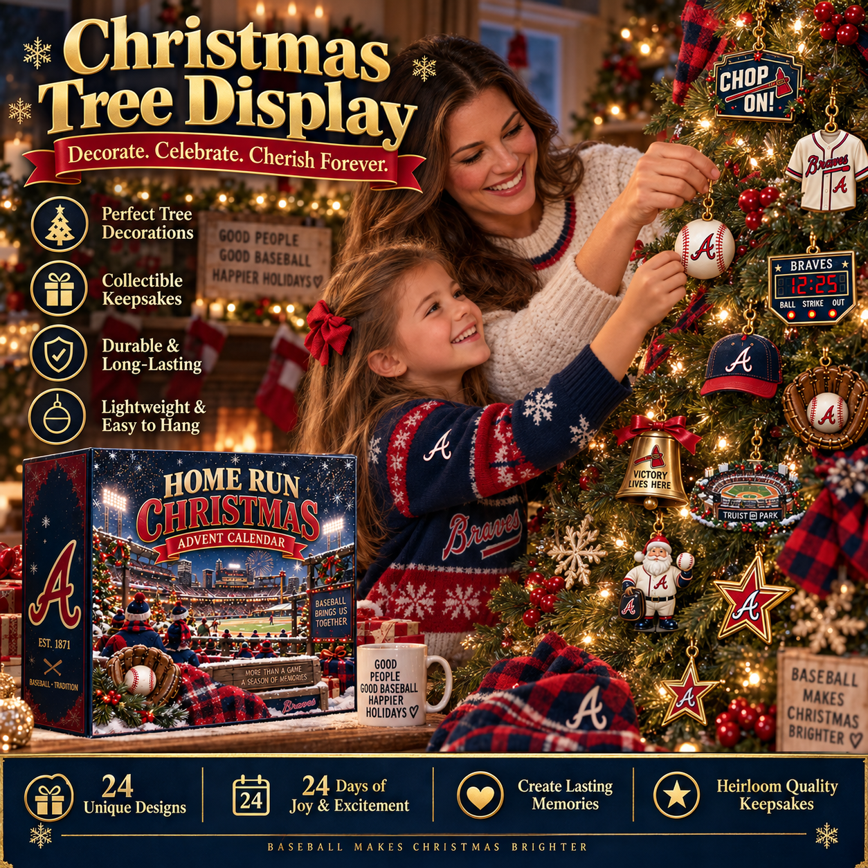 🎄 Chop On! Baseball Christmas Advent Calendar