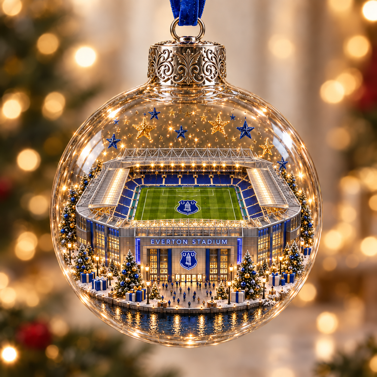 ⚽🎄 Bring the Stadium Home — Light-Up Football Stadium Christmas Ornament