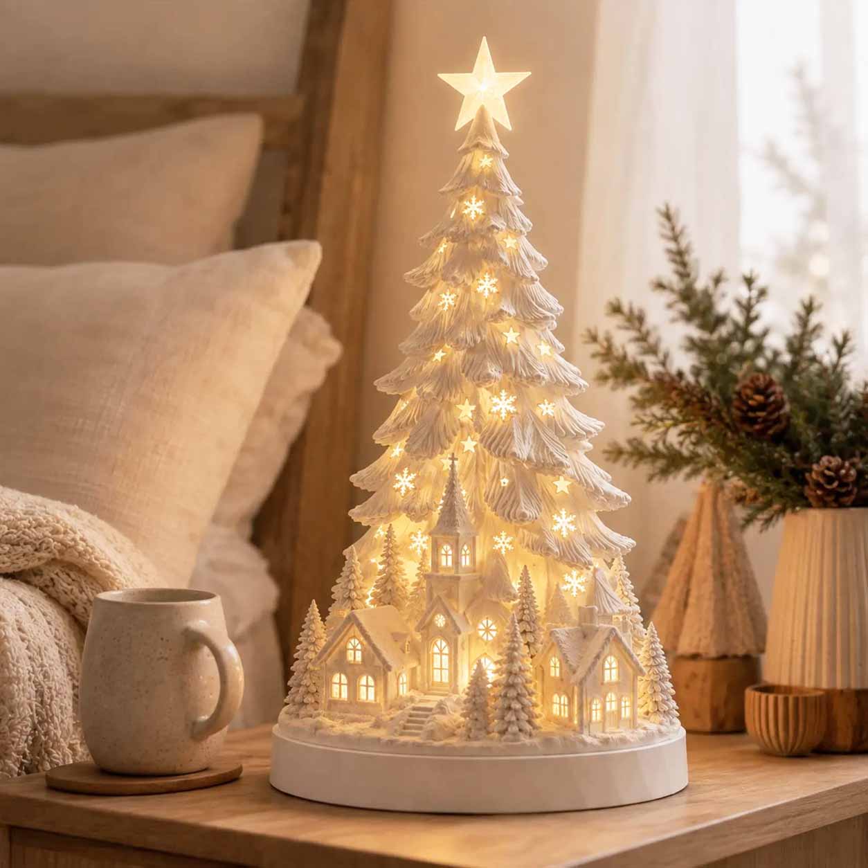 🏠Last Day 60% OFF -Christmas Village Tree Lamp