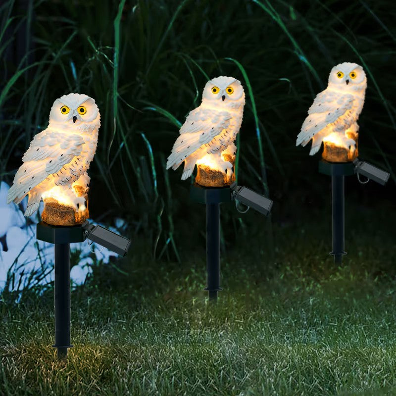 Waterproof Solar Owl Light LED Pathway Light for Lawn, Garden & Outdoor Decor