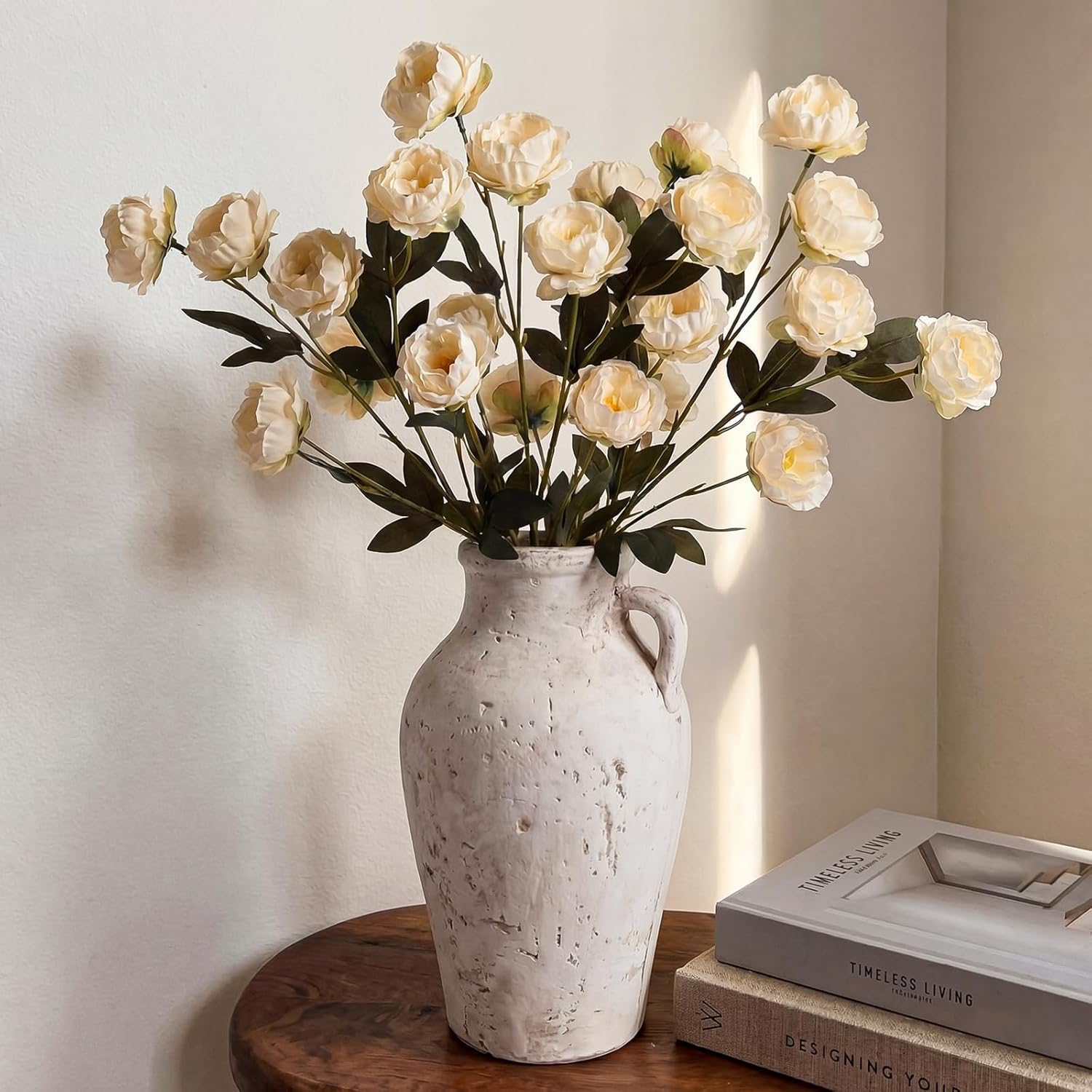 Artificial Peony Stems for Vase Styling Set of 3