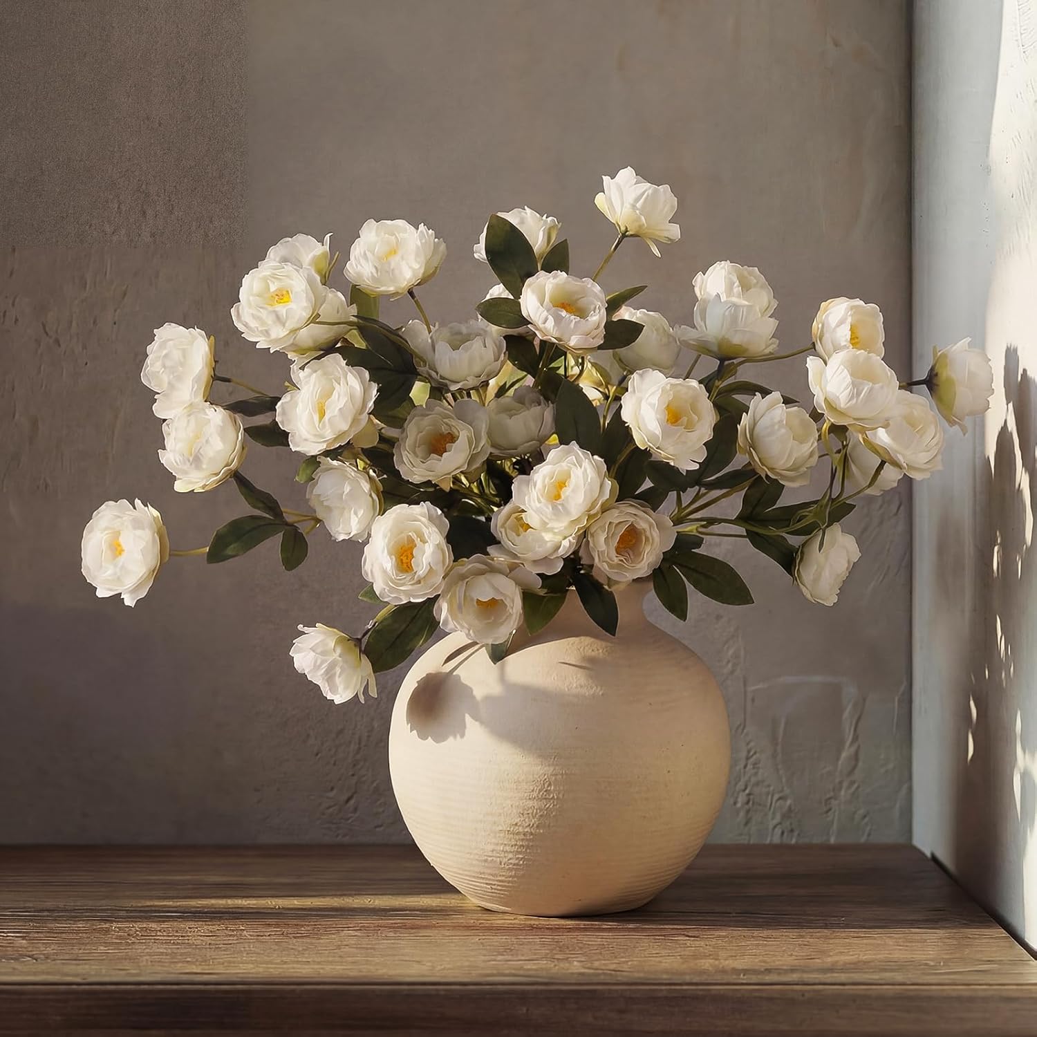 Artificial Peony Stems for Vase Styling Set of 3