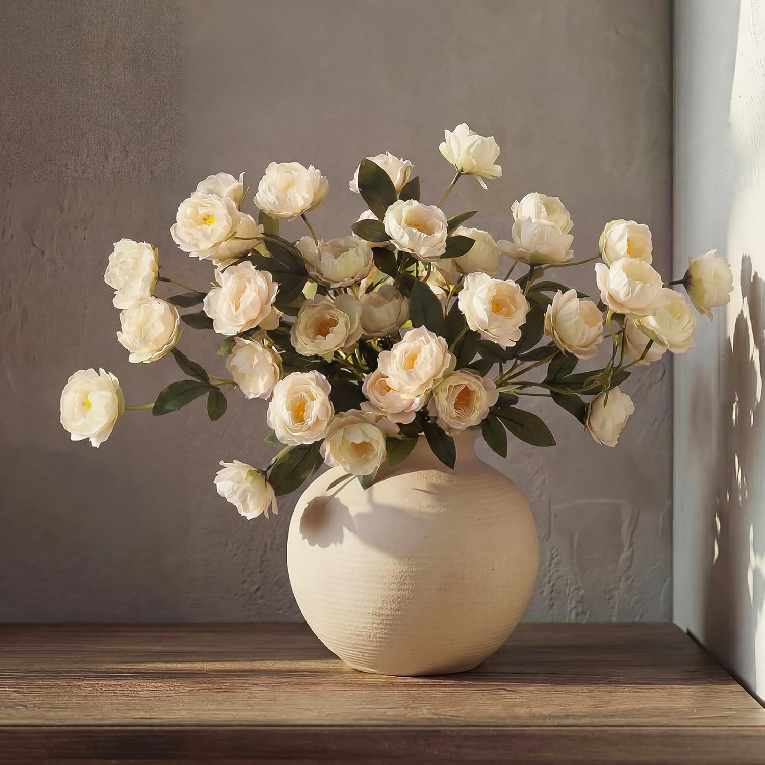 Artificial Peony Stems for Vase Styling Set of 3