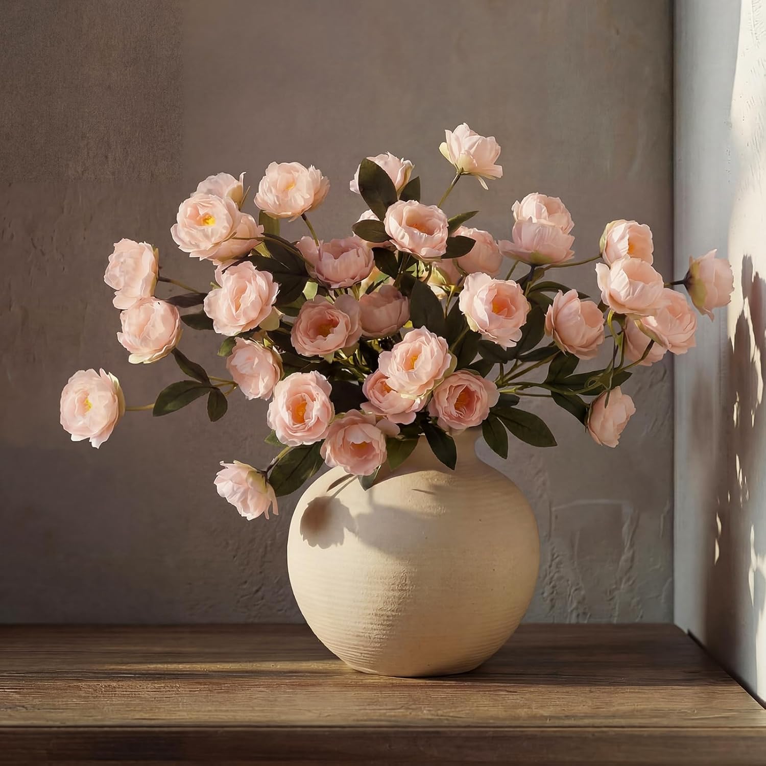 Artificial Peony Stems for Vase Styling Set of 3