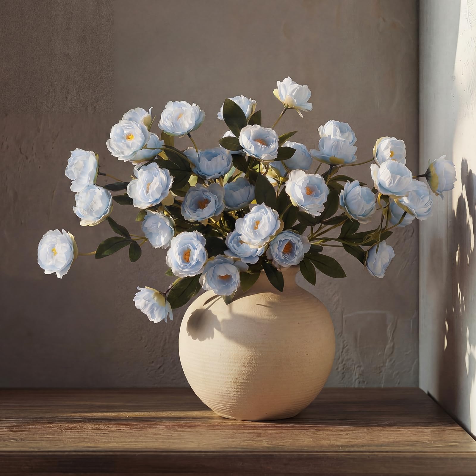 Artificial Peony Stems for Vase Styling Set of 3