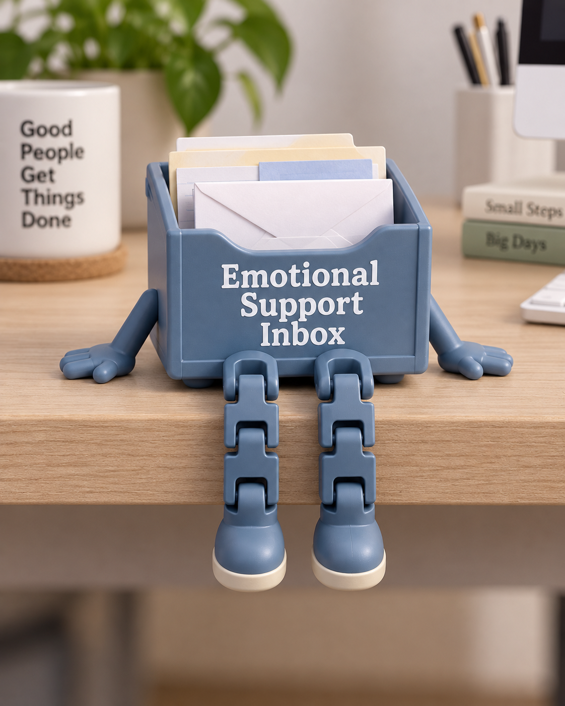 Emotional Support Dumpster™ – Funny Desk Buddy & Quirky Gift for Coworkers, Friends & Anyone Having a Trash Day