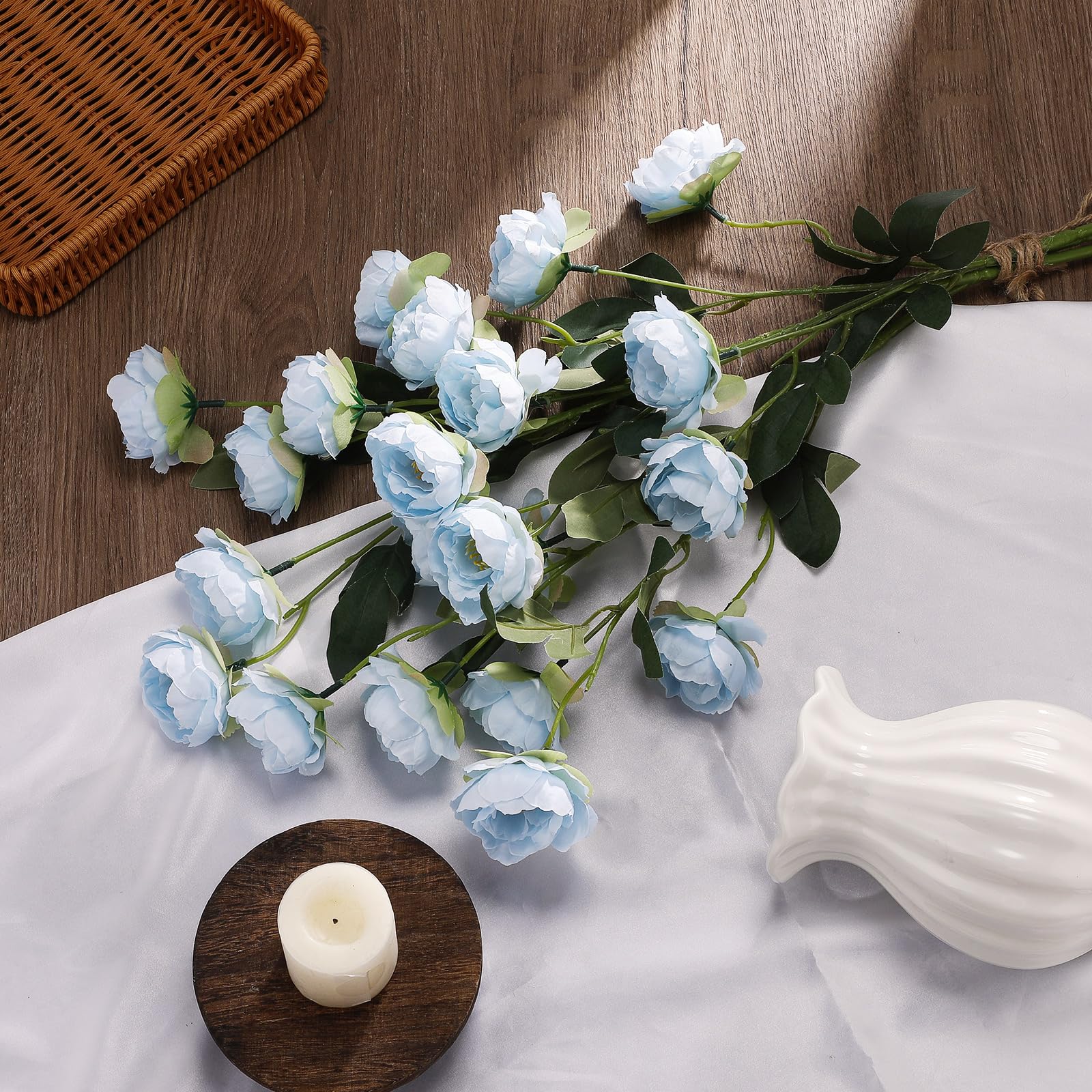 Artificial Peony Stems for Vase Styling Set of 3