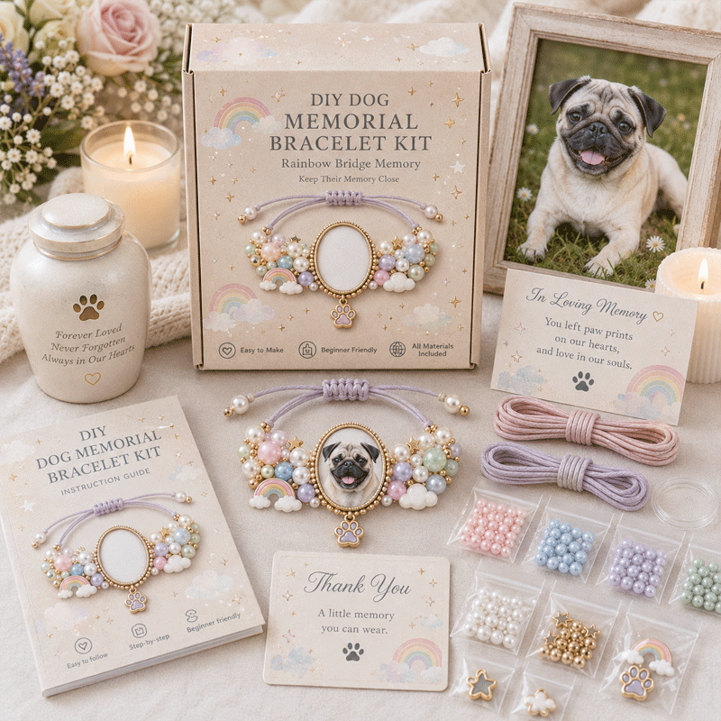 Personalized Pet Memorial Bracelet DIY Kit