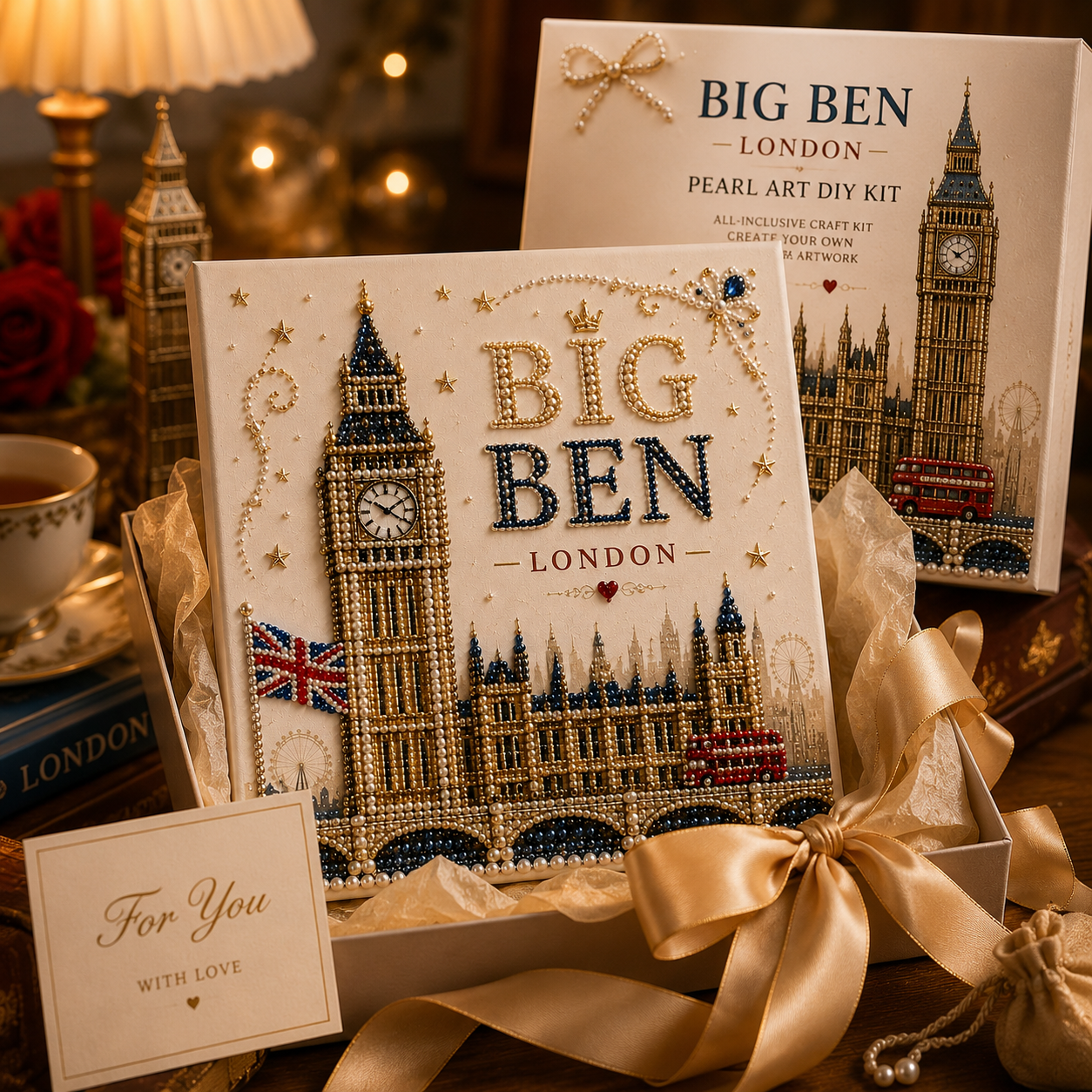 🇬🇧 British Landmarks Pearl Art DIY Kit