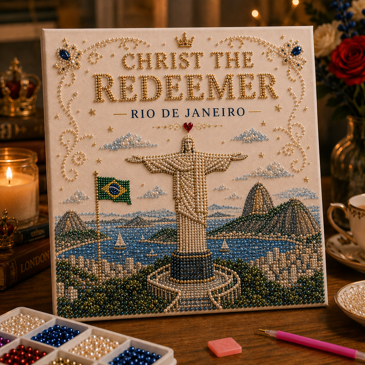 🌍 World Landmark DIY Bead Art Kit