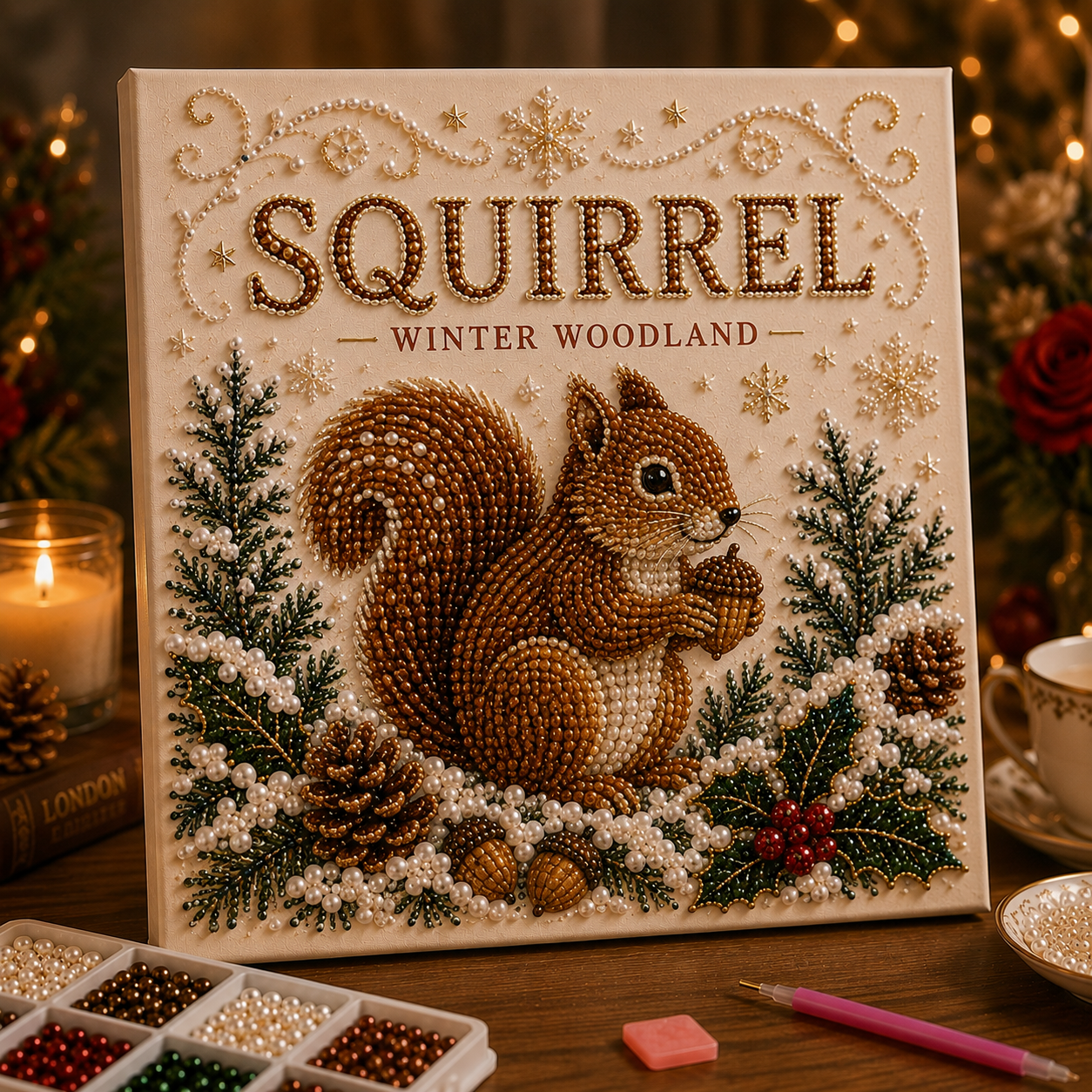 ❄️ Winter Woodland DIY Bead Art Kit