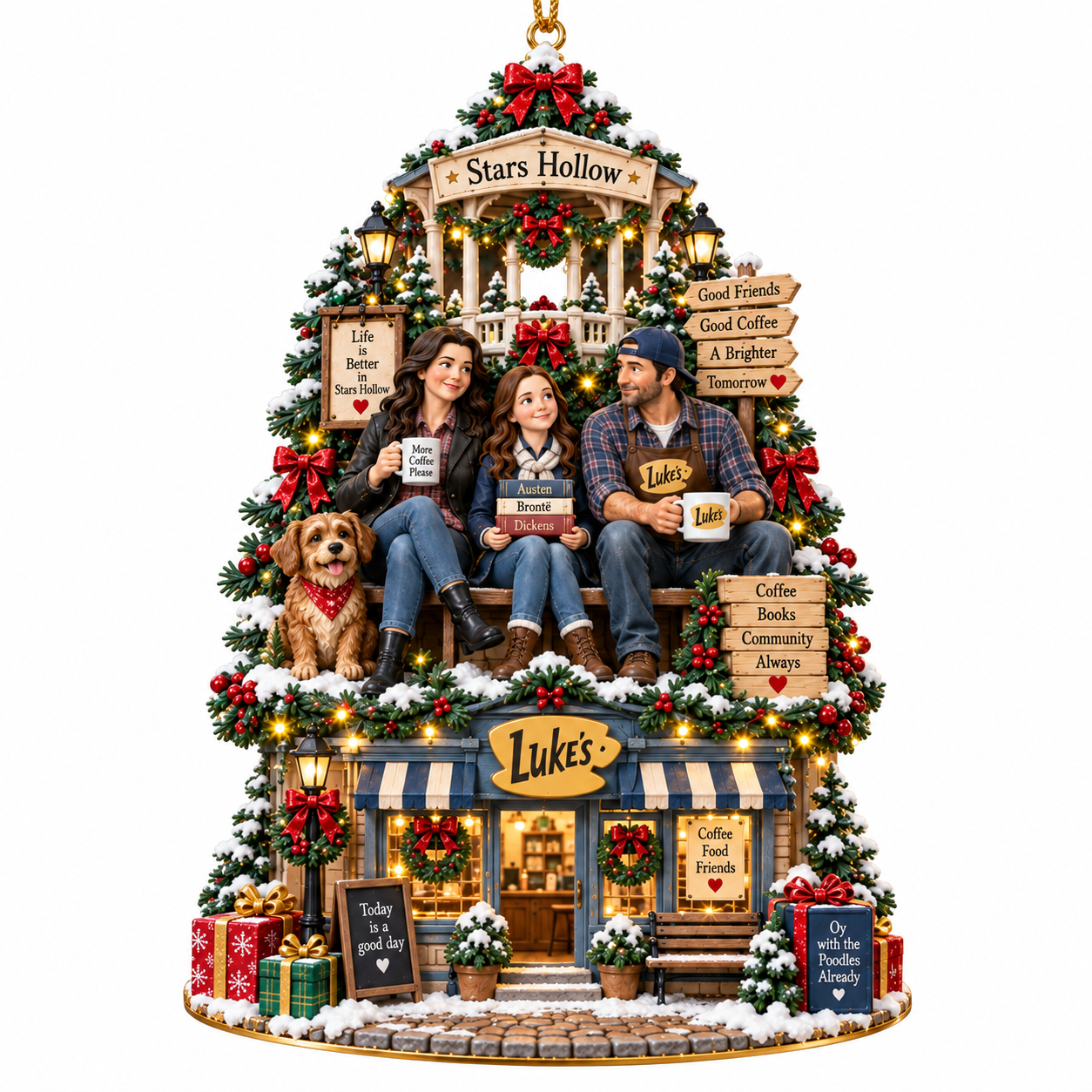 Gilmore Girls Stars Hollow Christmas Tree Ornament