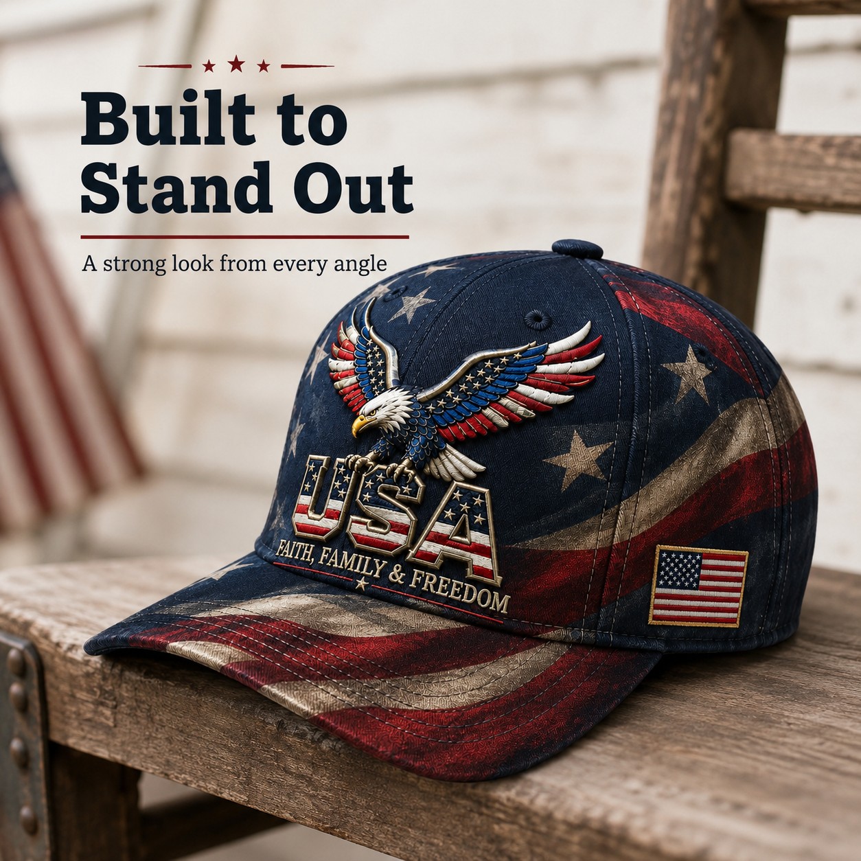 USA Faith, Family & Freedom Cap-49% OFF