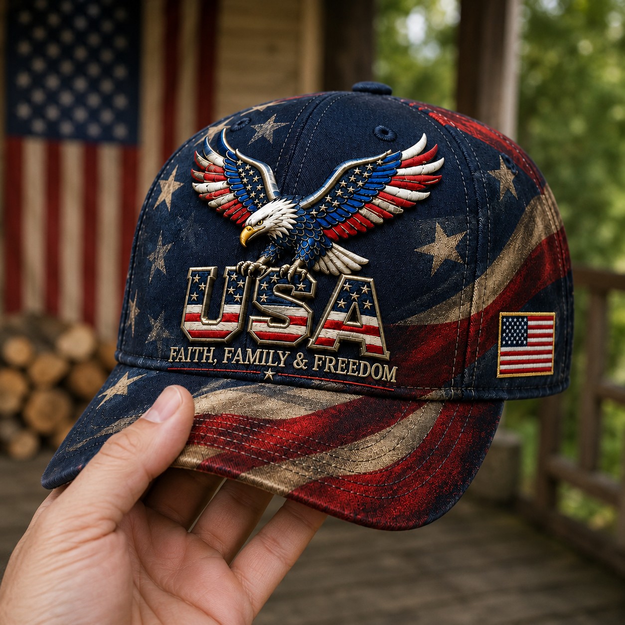 USA Faith, Family & Freedom Cap-49% OFF