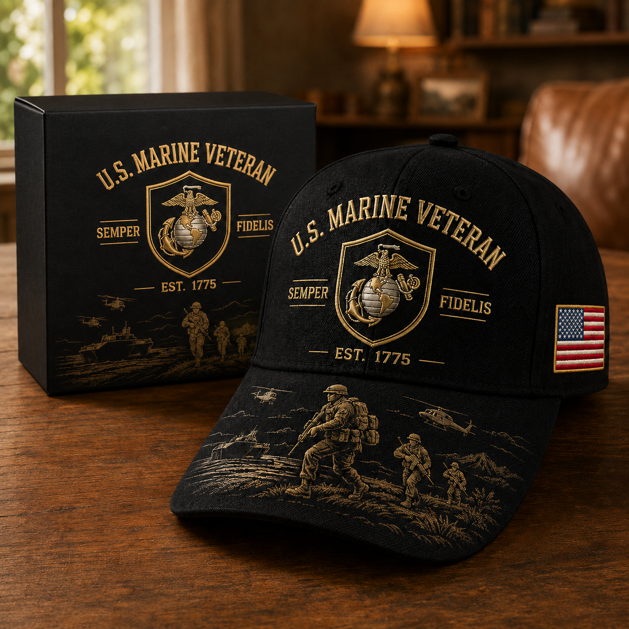 U.S. Marine Veteran Semper Fidelis Commemorative Cap 🇺🇸